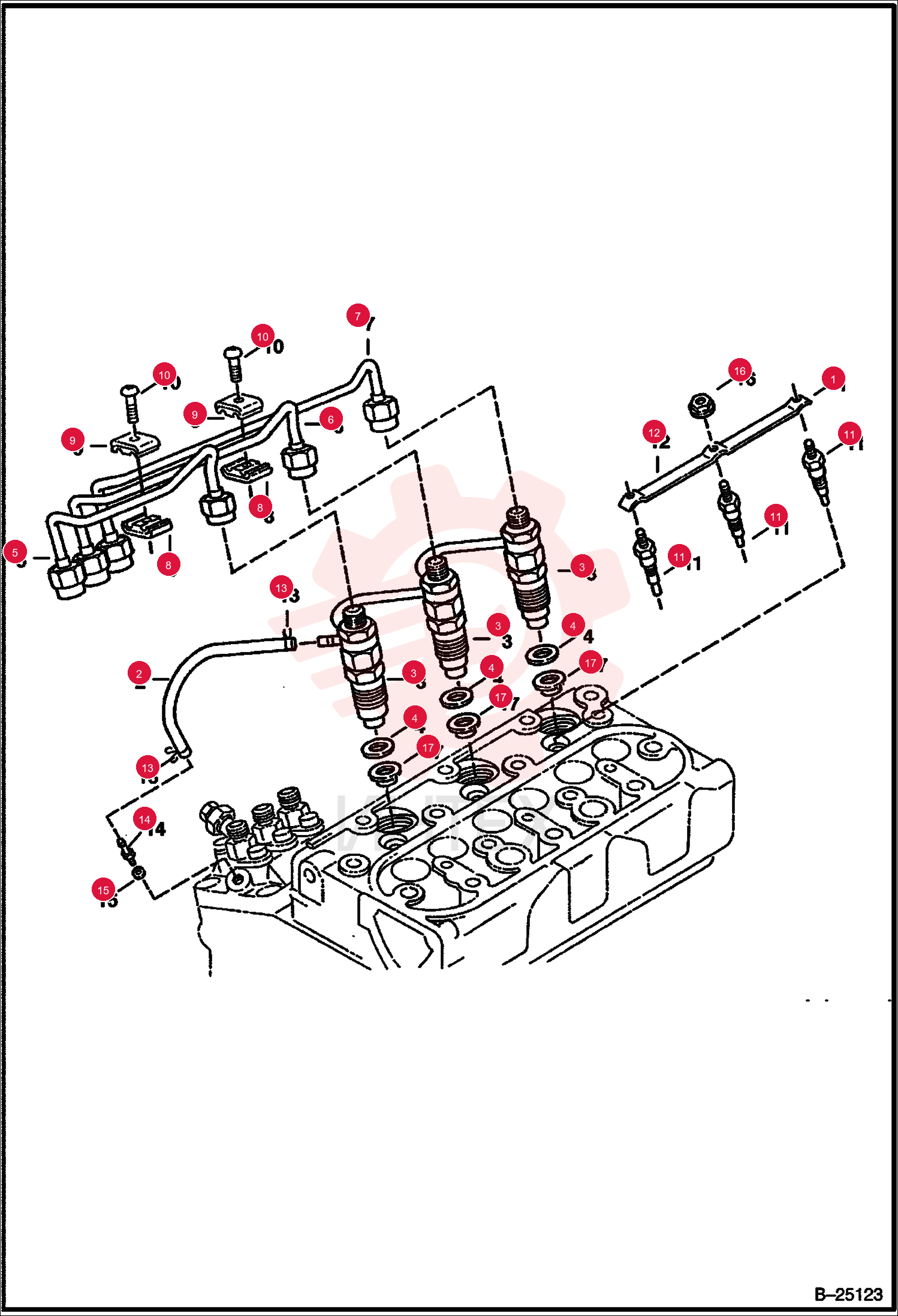 PIPE INJECTOR RETURN LINE 6670463 (1)