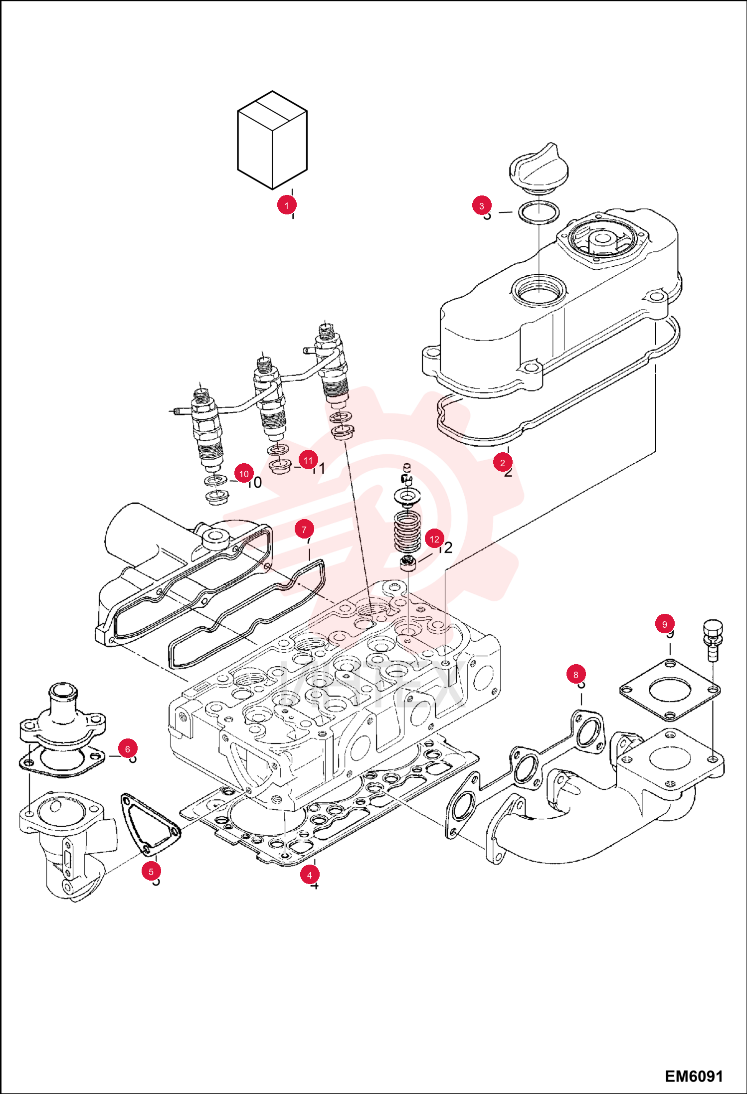 KIT, GASKET ENG UPPER