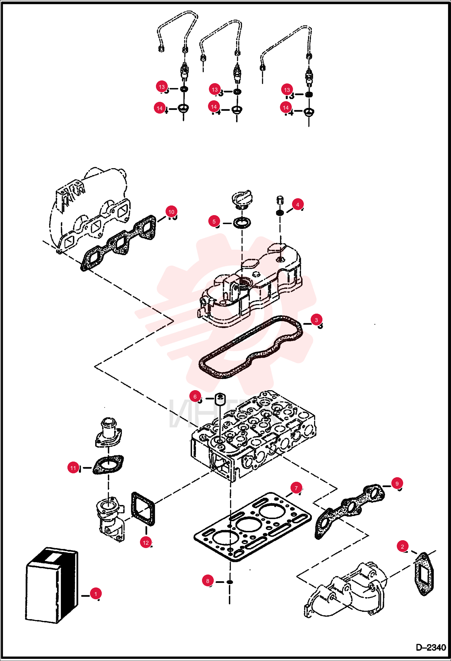 KIT UPPER GASKET