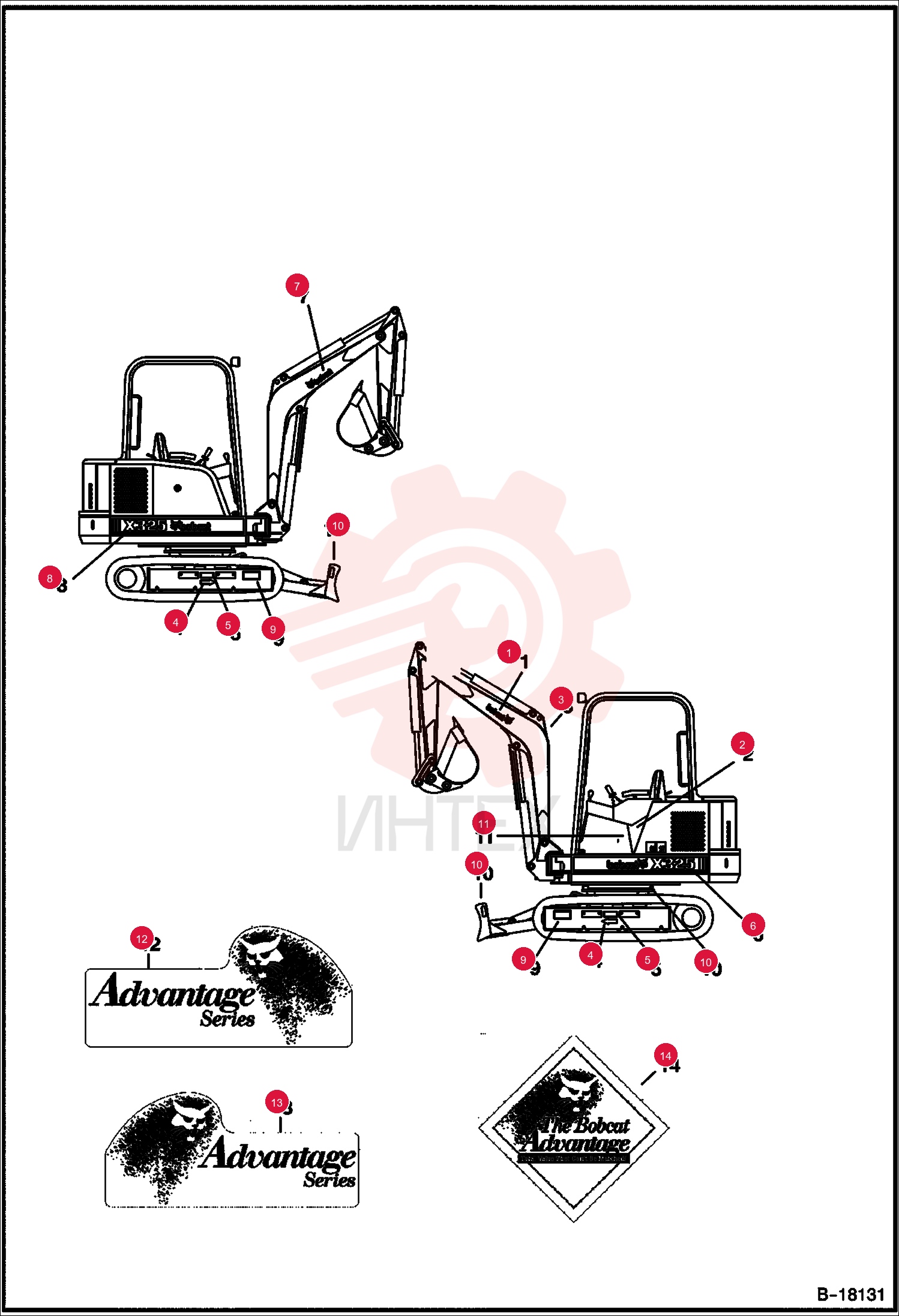 DECAL, LOGO BOBCAT AND HEAD
