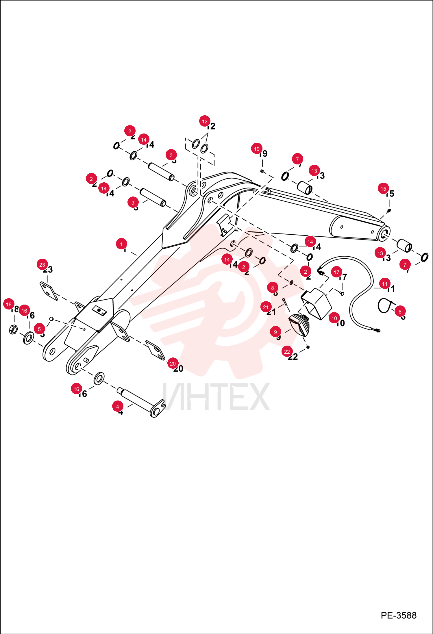 BOOM, DIPPER ARM 7139952 (1)