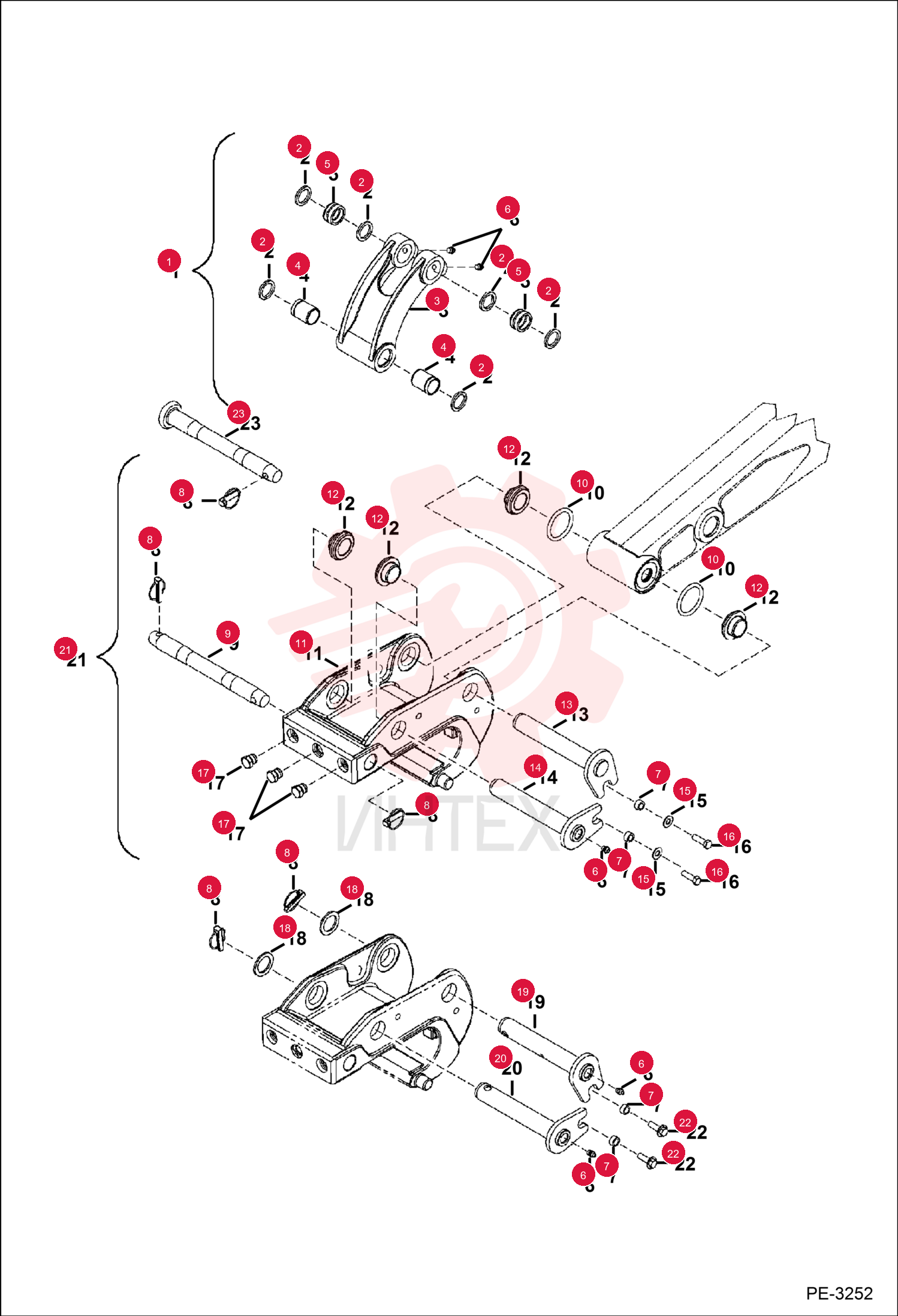 LINK, BUCKET MACHINED ASSY 6805374 (4)