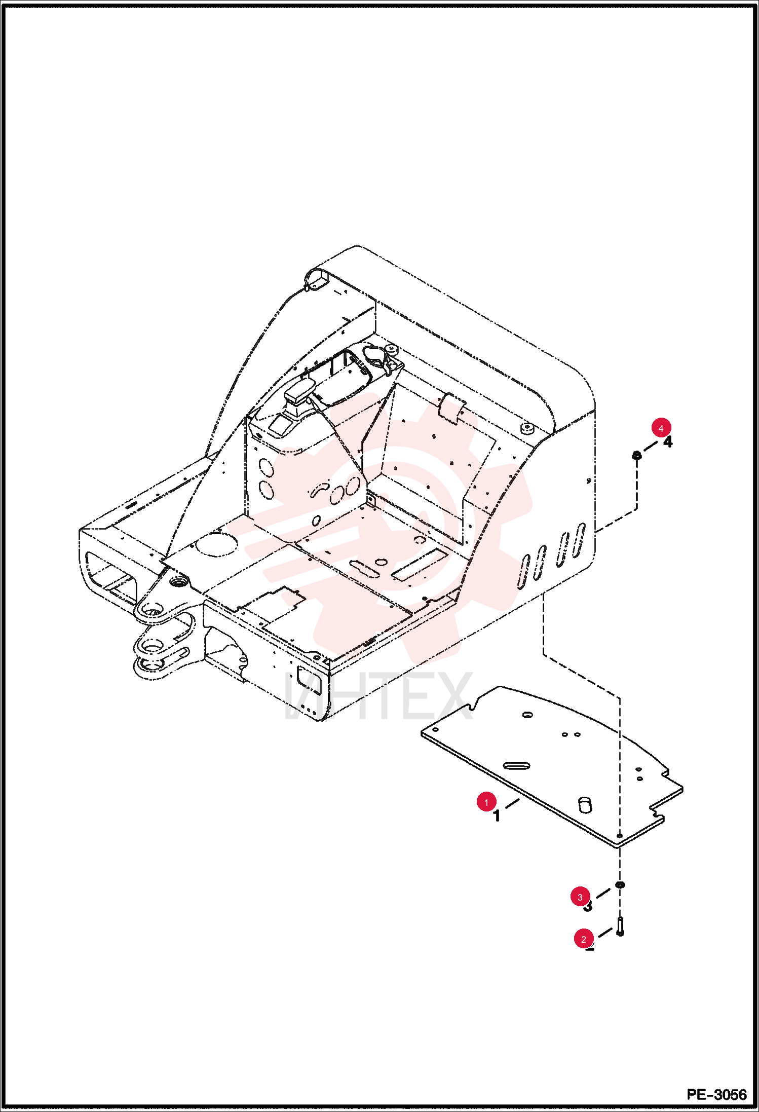 PLATE, COUNTERWEIGHT 7131894 (1)