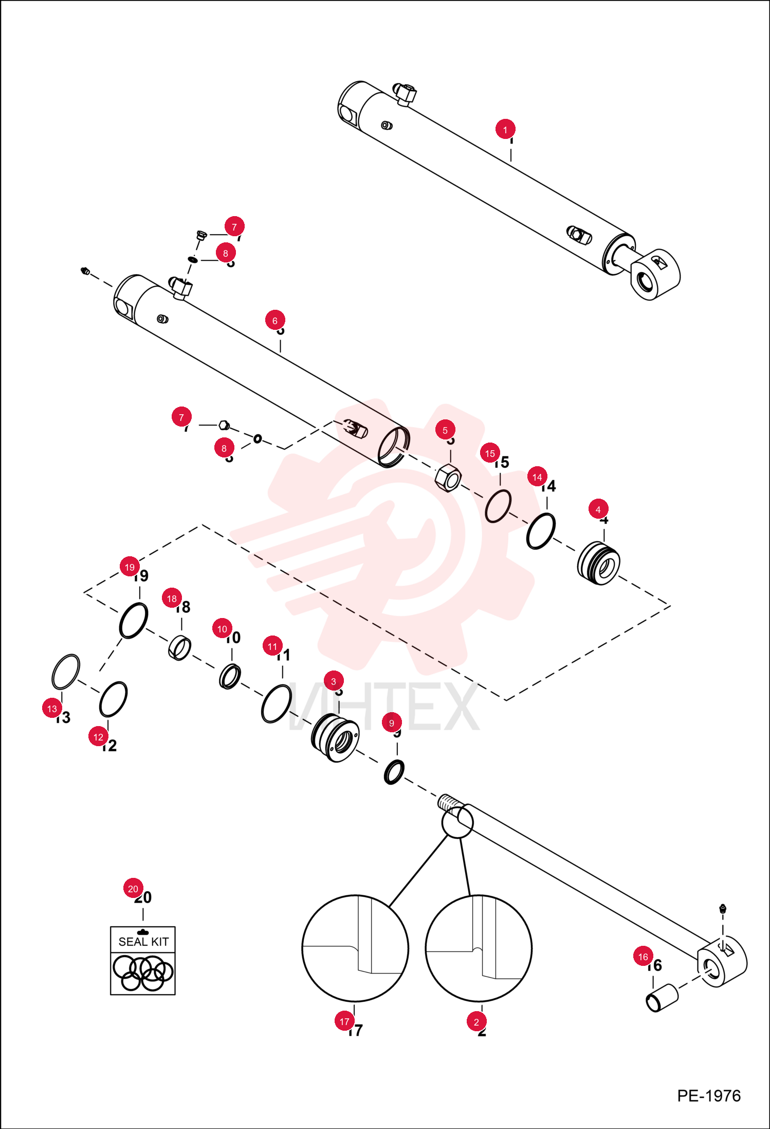 CYLINDER, ARM 7156578 (3)