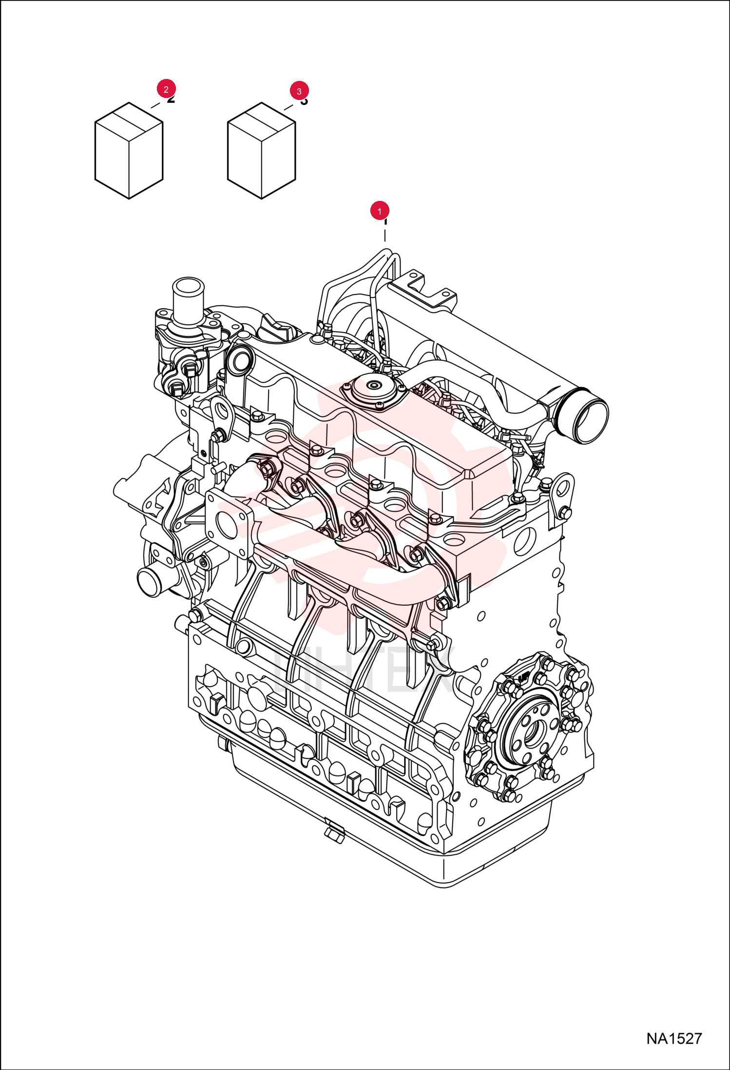 ENGINE V2203 40.6 HP EPA T2 / EU STG II