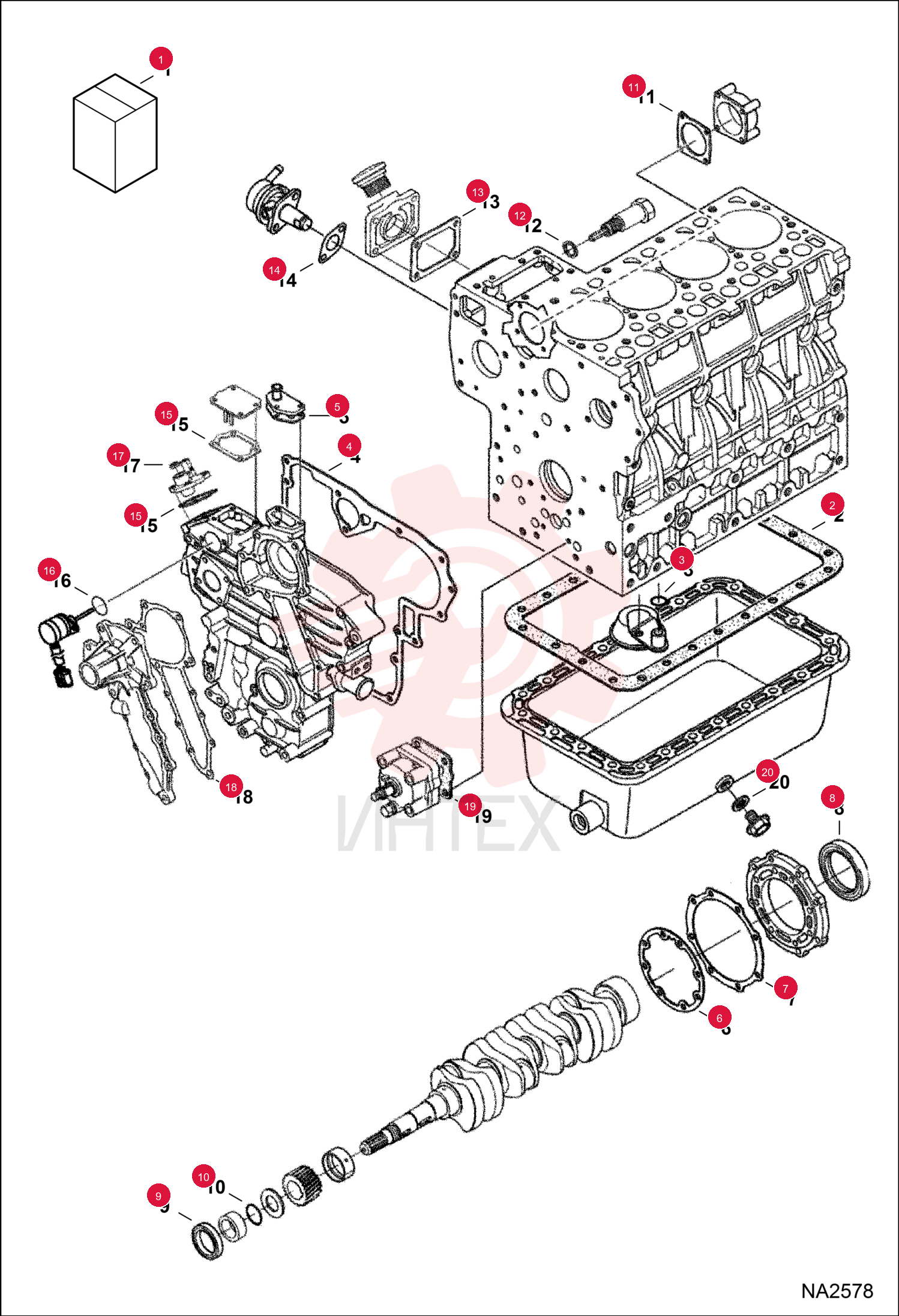 KIT, GASKET ENG LOWER 7013263