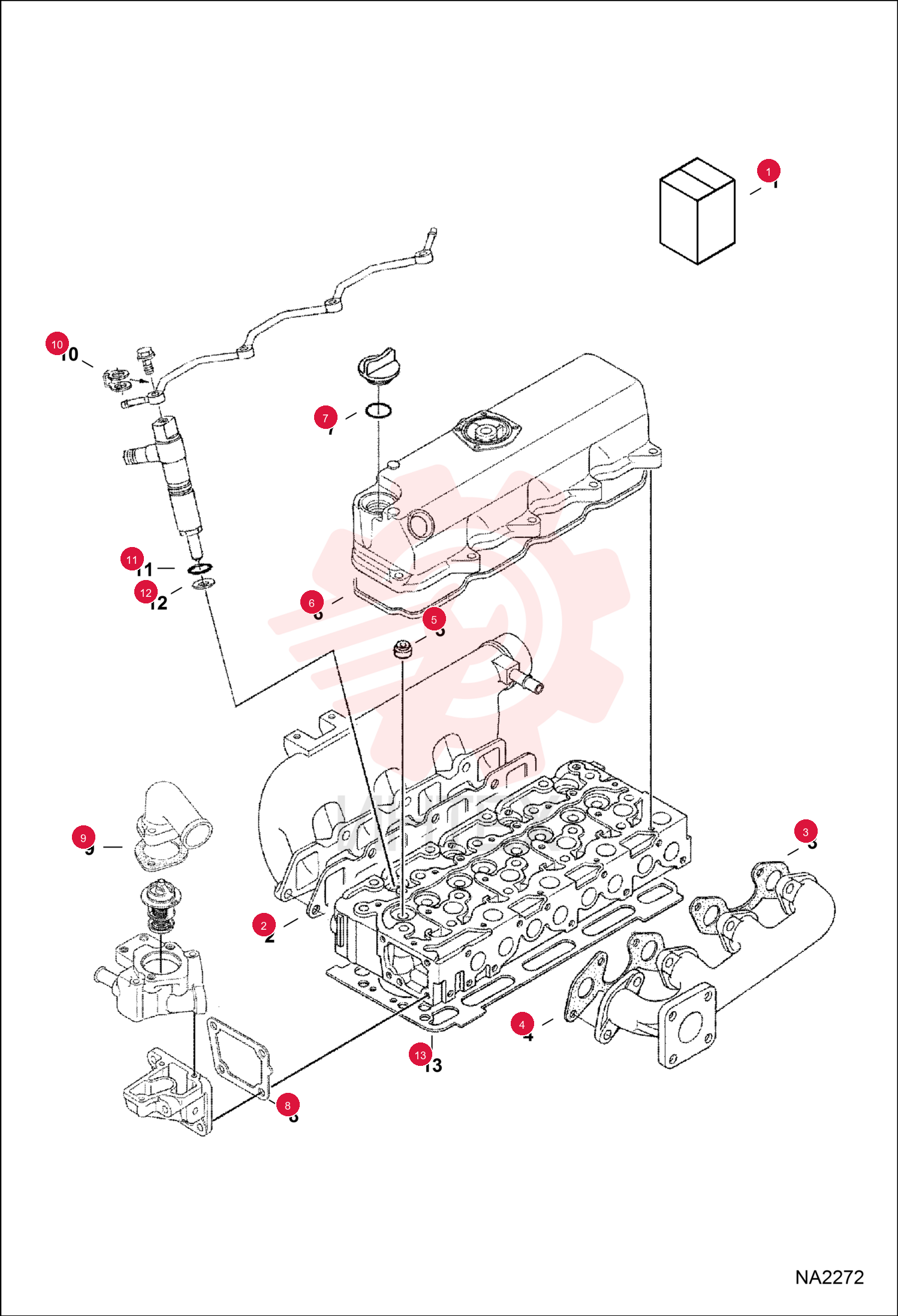 KIT, GASKET UPPER T2 ENG