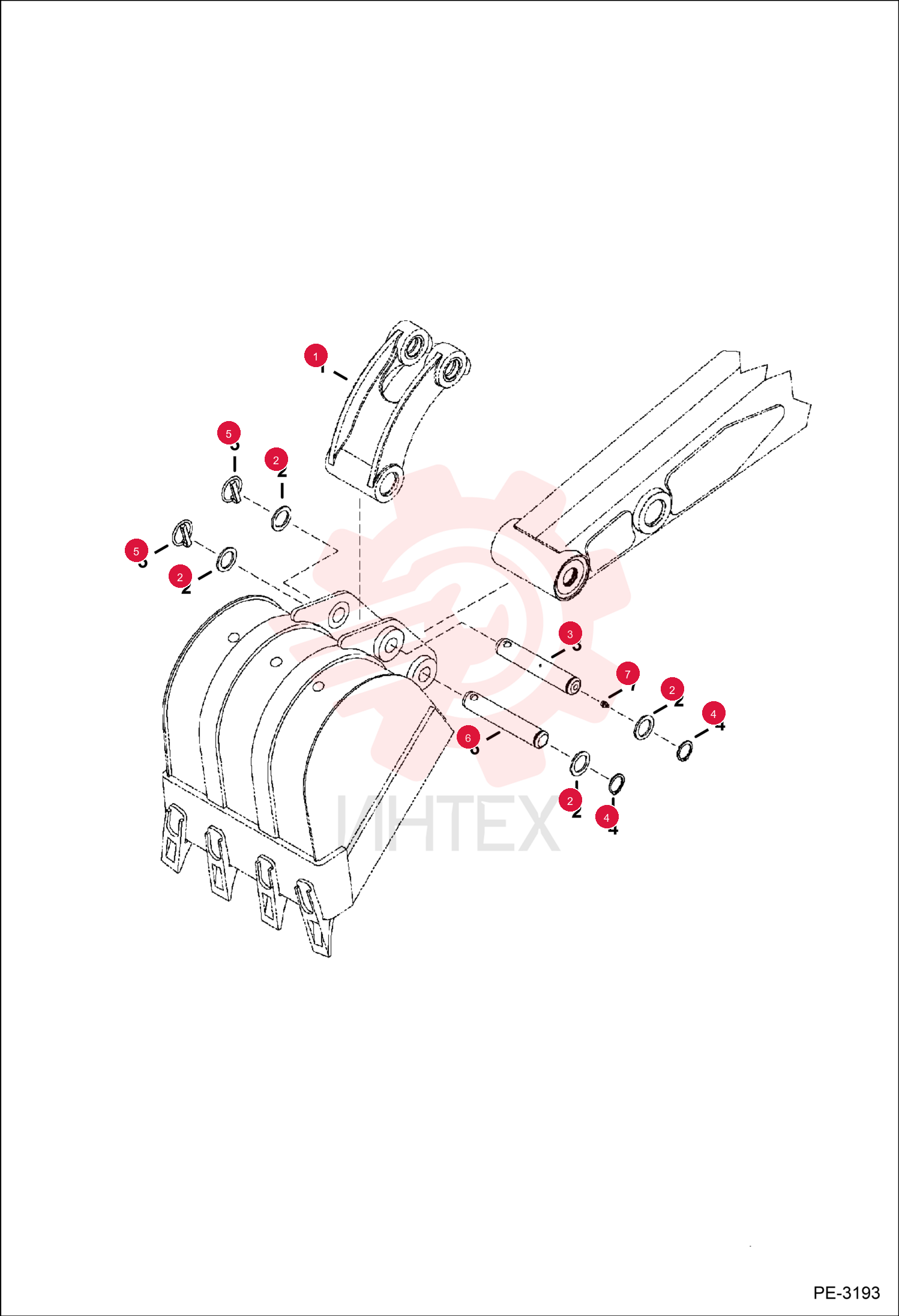 LINK, BUCKET MACHINED ASSY 6805374 (10)