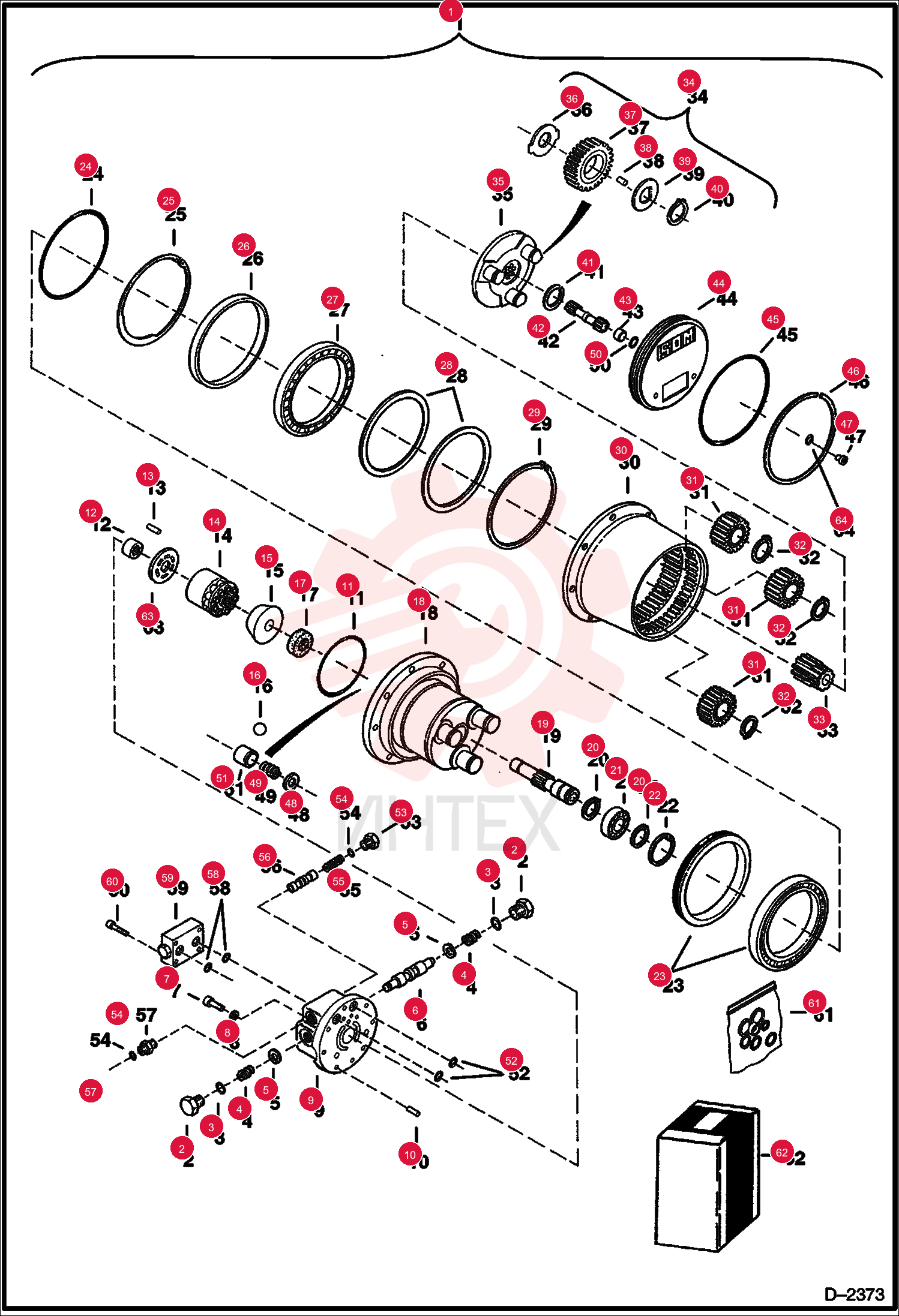 MOTOR, DRIVE HYD