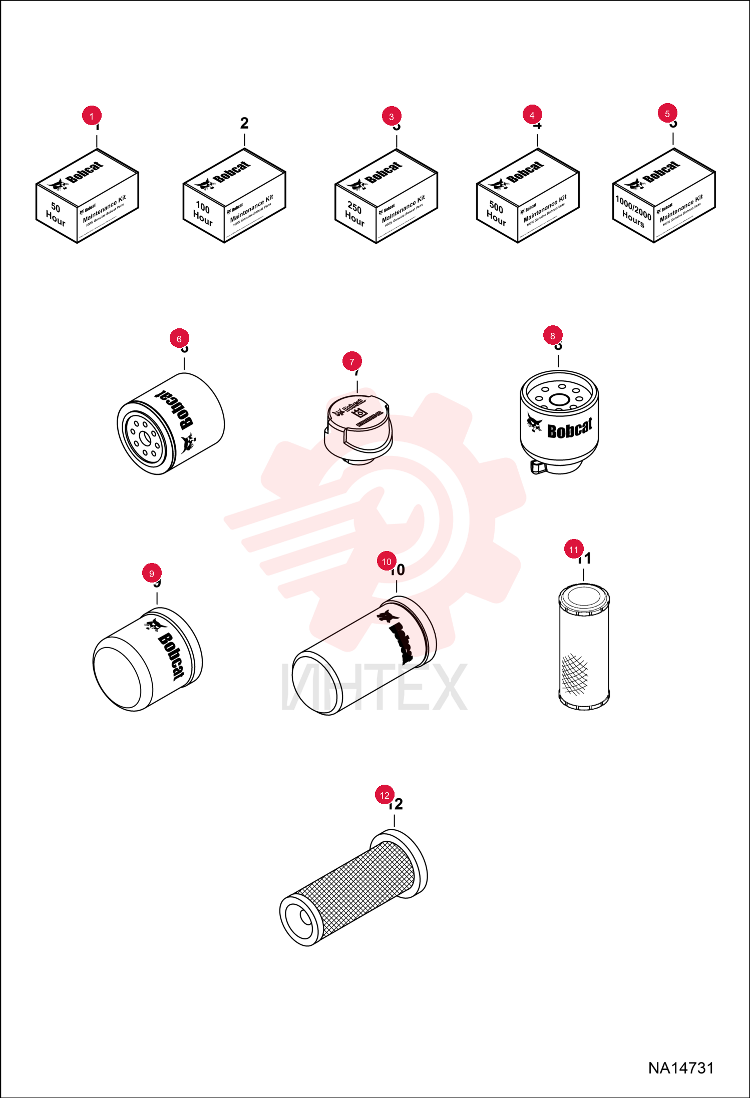 KIT MAINTENANCE 50 HR 7343805 (2)