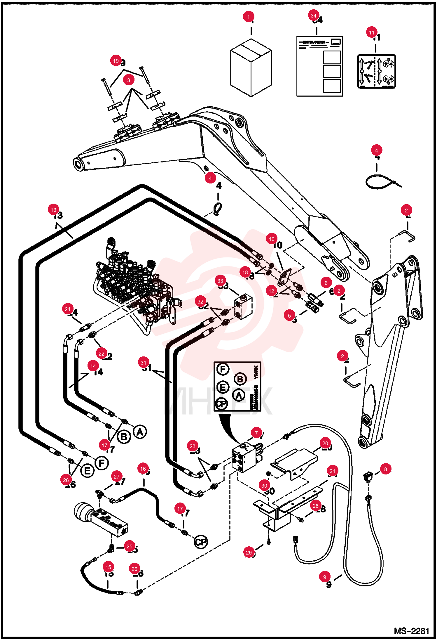 KIT, SECOND AUX. 7132590 (2)