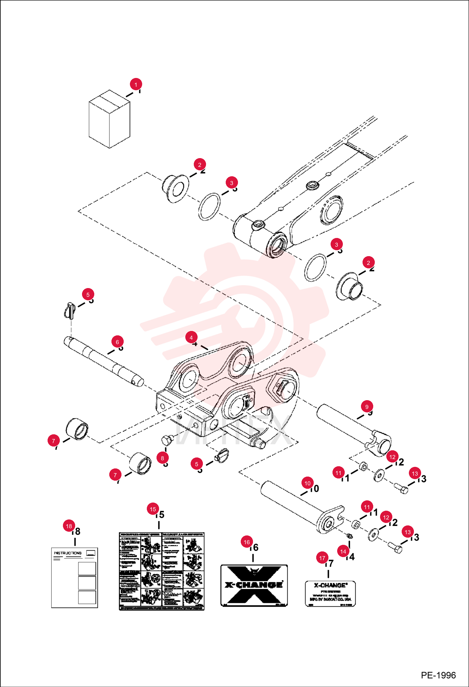 KIT, X-CHANGE PIN-ON 6818270 (2)