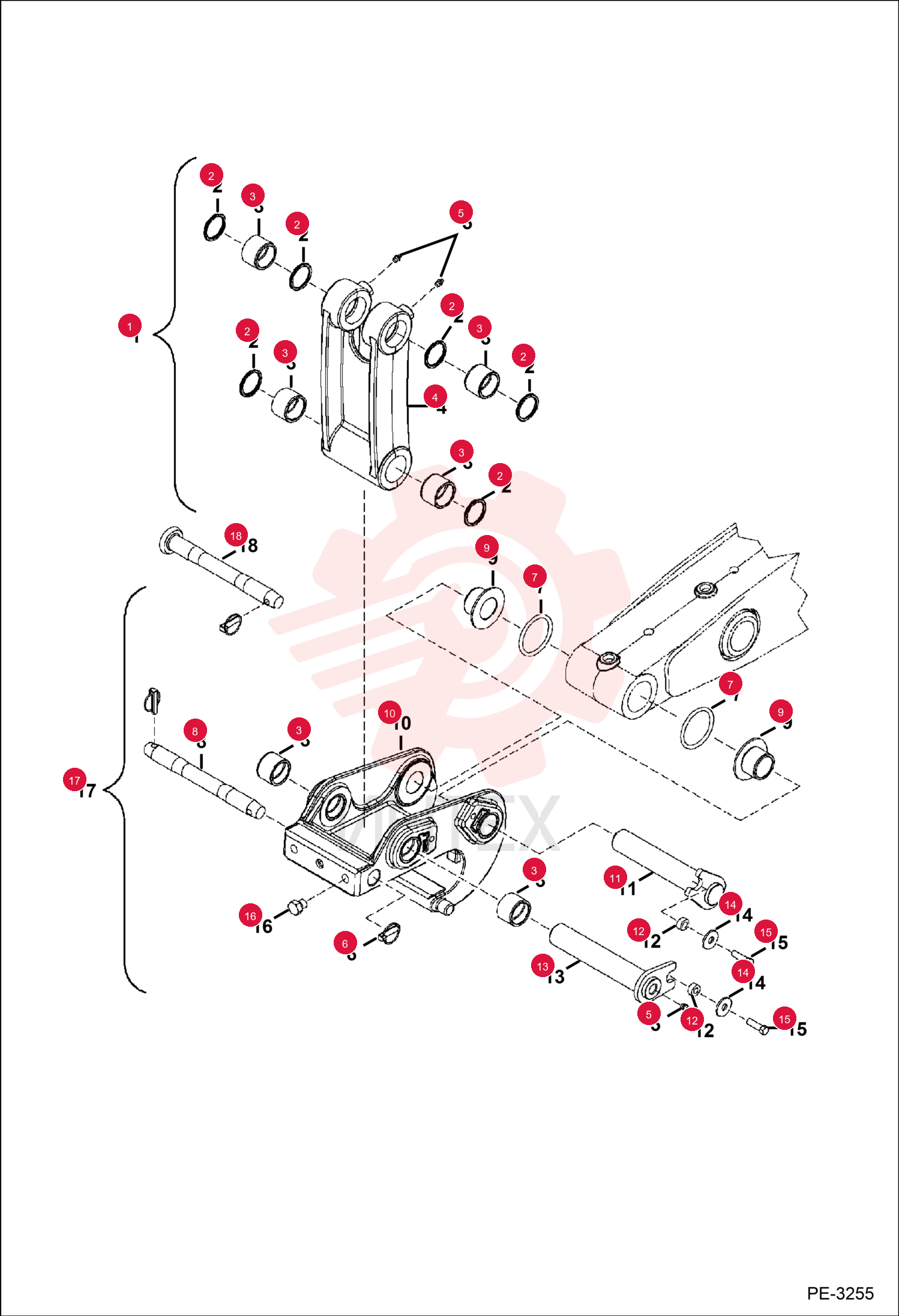 LINK, BUCKET MACHINED ASSY 6805281 (2)
