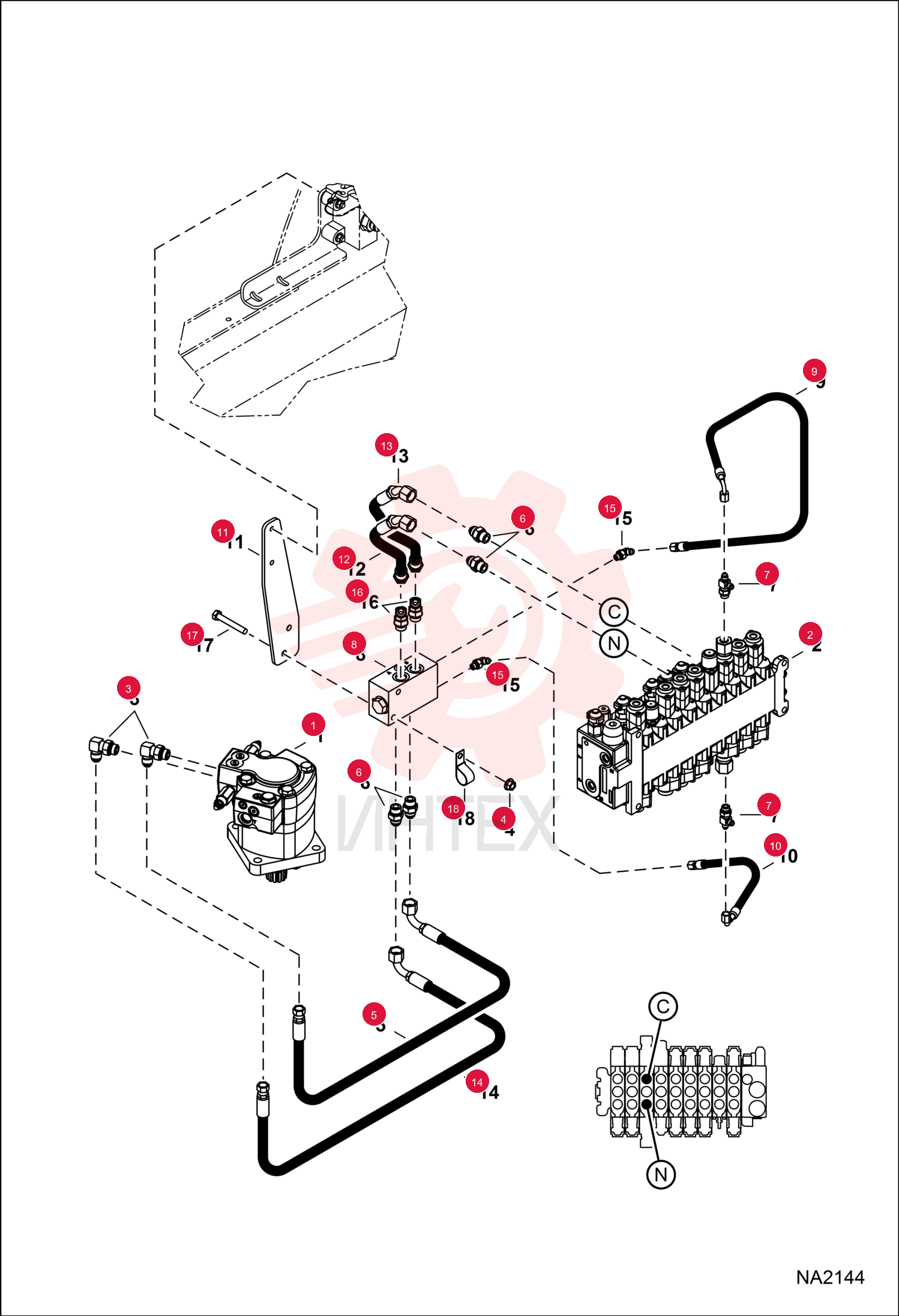 MOTOR SLEW 6690316