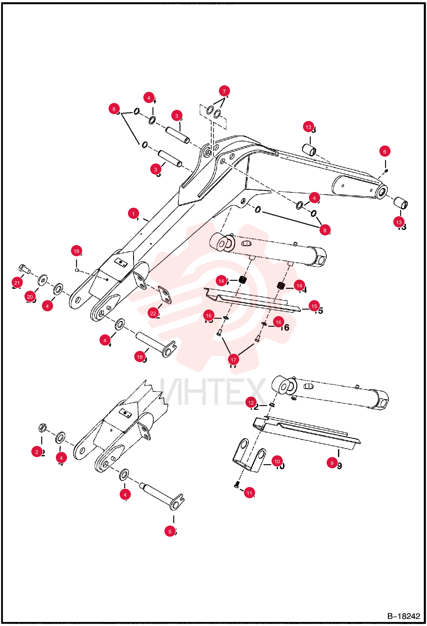 BOOM, DIPPER ARM 7125514 (1)