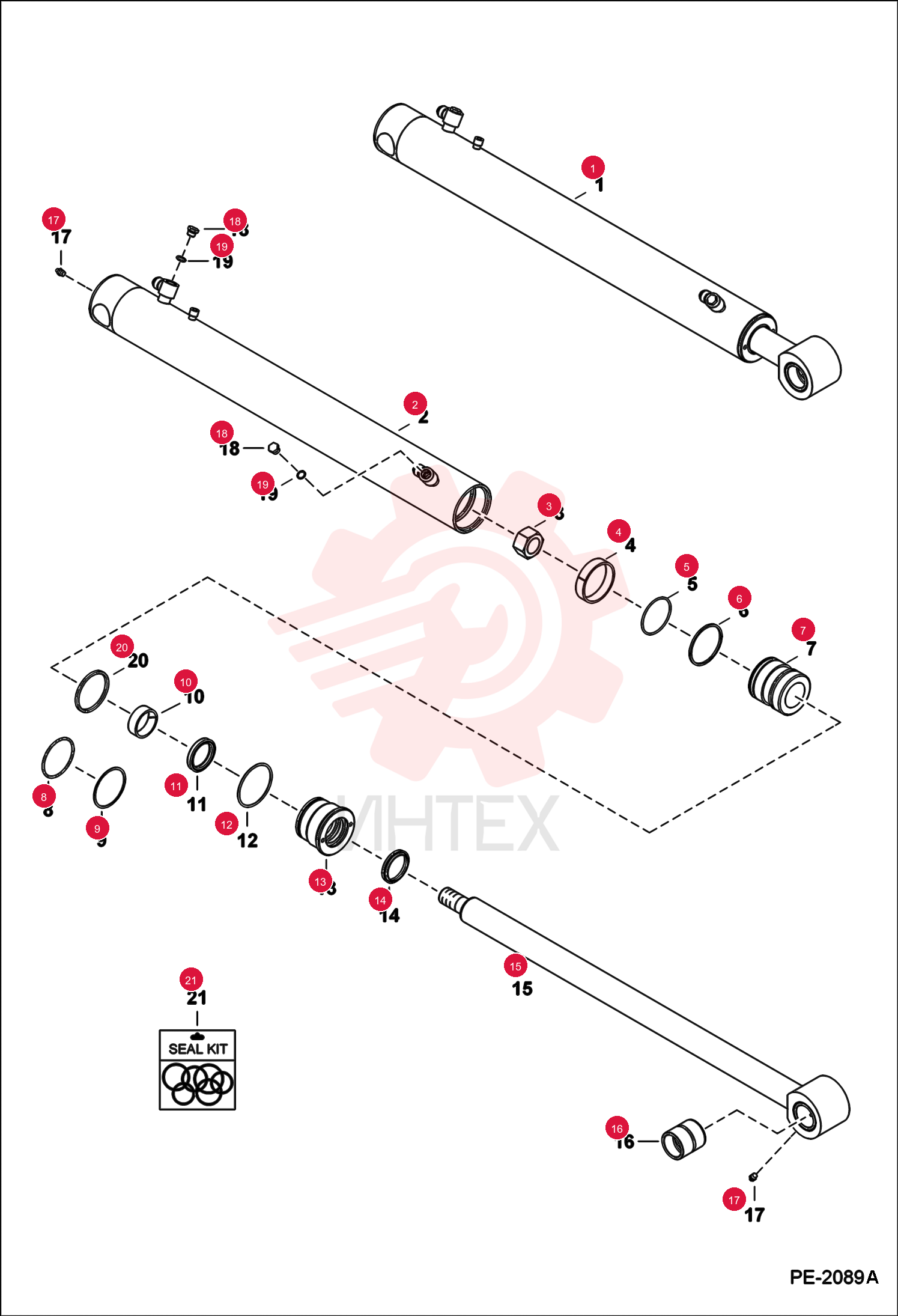 CYLINDER HYDRAULIC ASSEMBLY 7151990 (2)