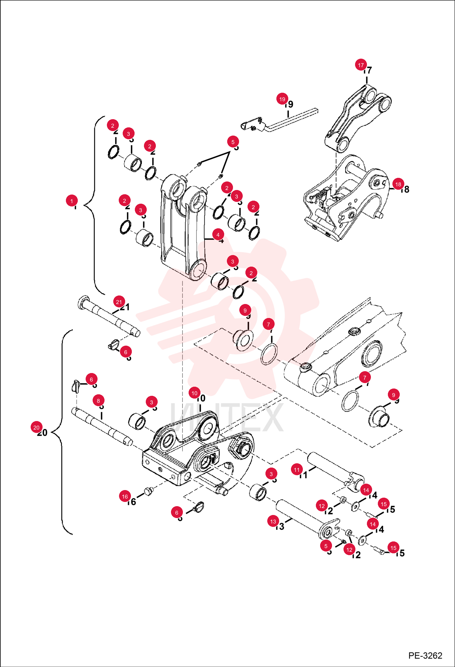 LINK, BUCKET MACHINED ASSY 6805281 (2)