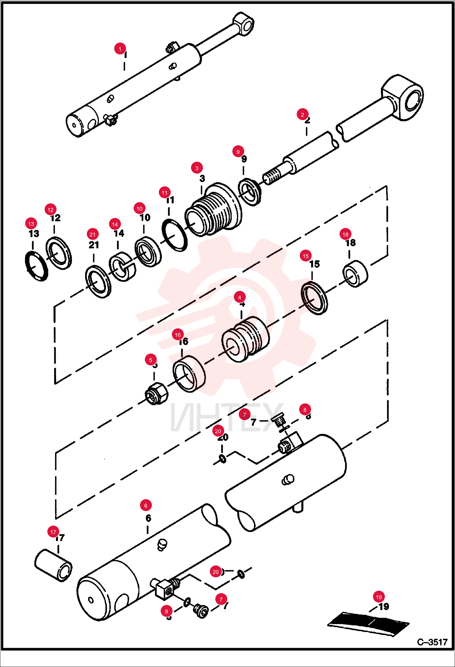 SHAFT, ROD CYL BOOM 6810334 (1)