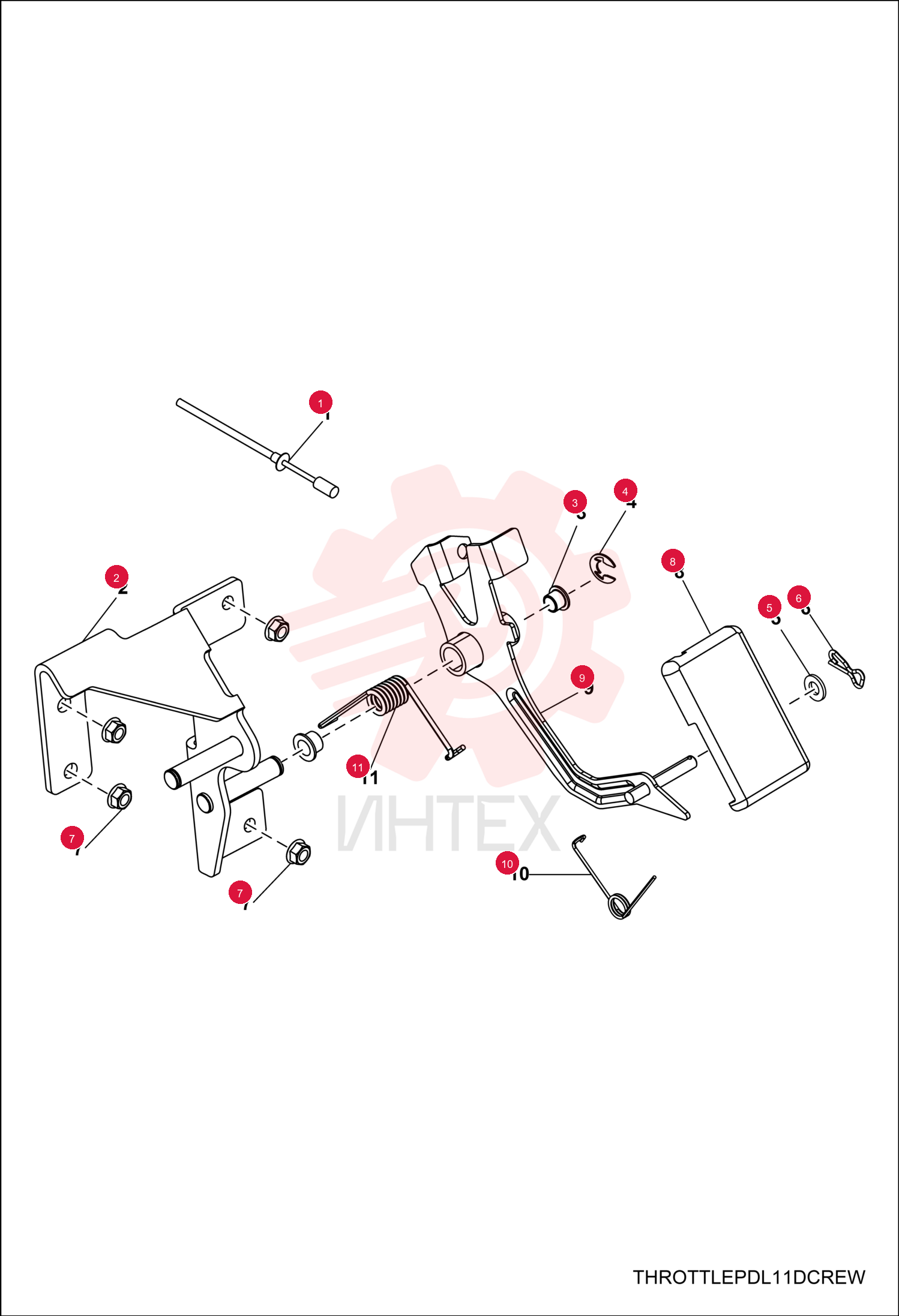 CABLE, THROTTLE 7020314 (1)