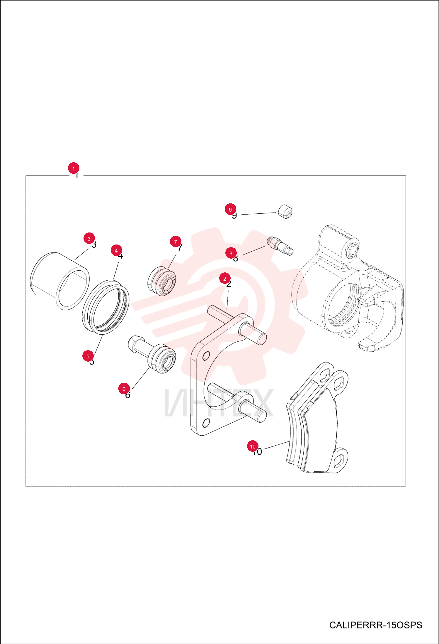 CALIPER, BRAKE REAR RH 7027523 (1)