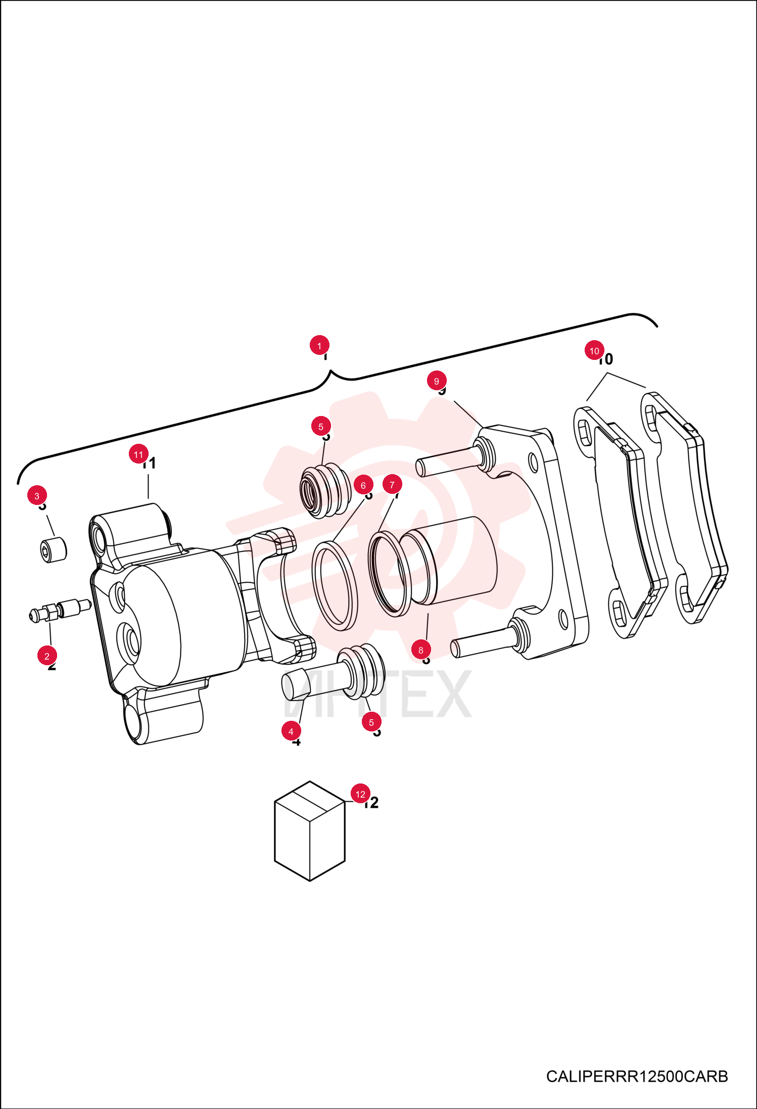 CAM, BRAKE, 1.5, LH, R MET
