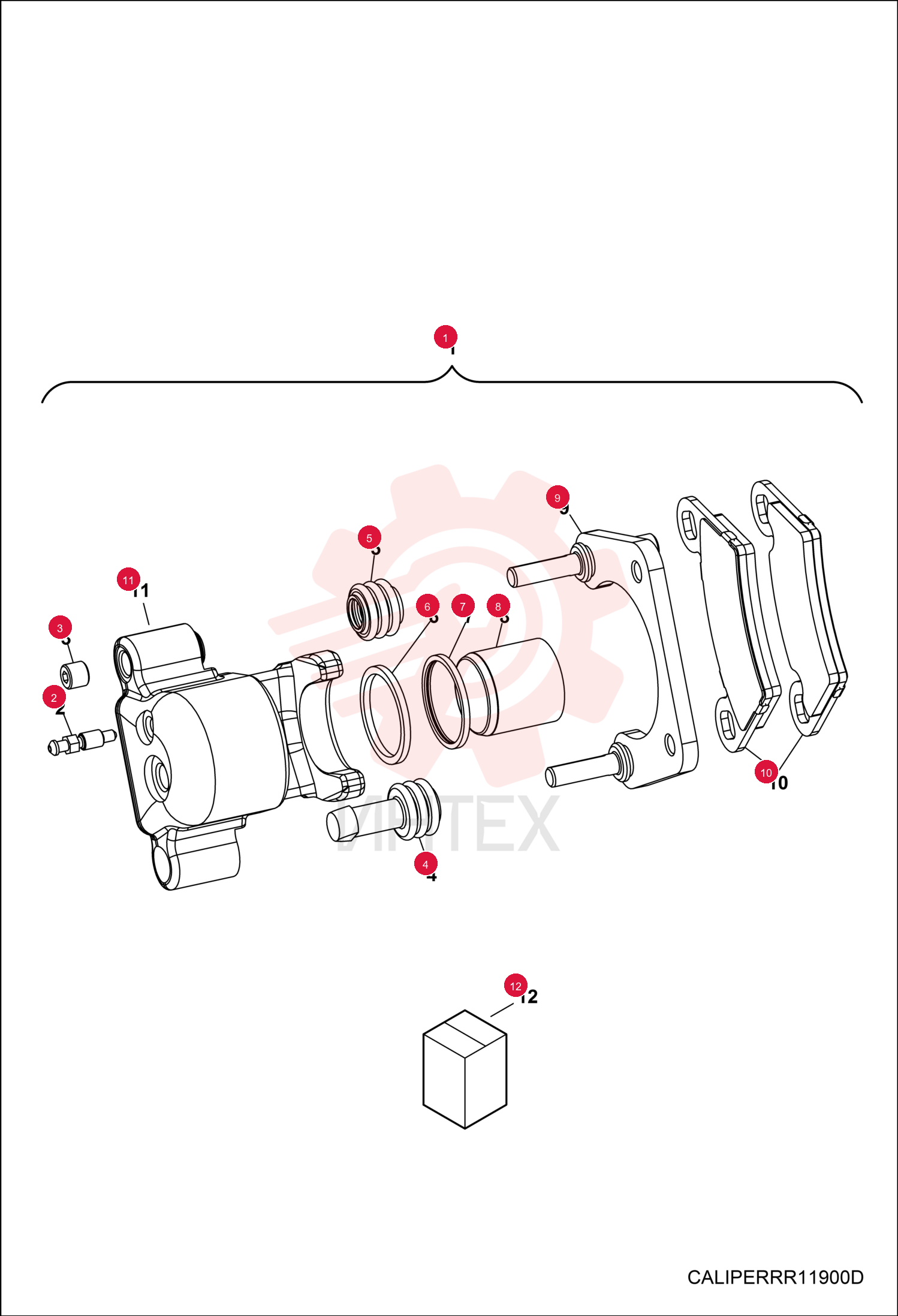 CAM, BRAKE, 1.5, RH, R MET 7016015 (1)