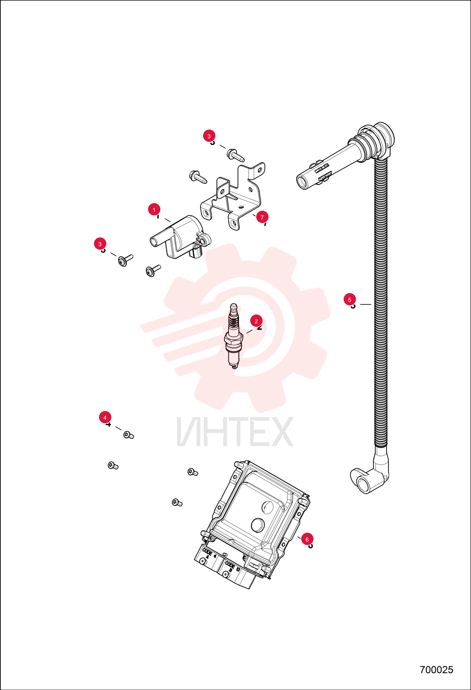 COIL, IGNITION, EFI 7016316 (2)
