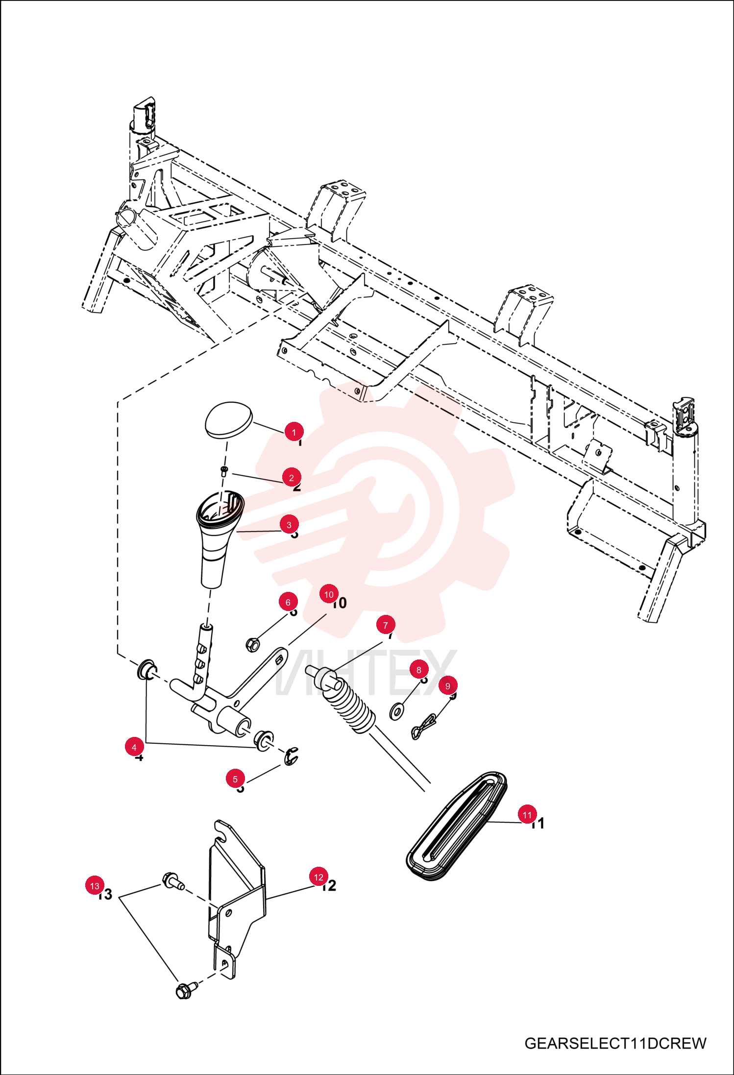 COVER, SHIFTER 7016335 (2)