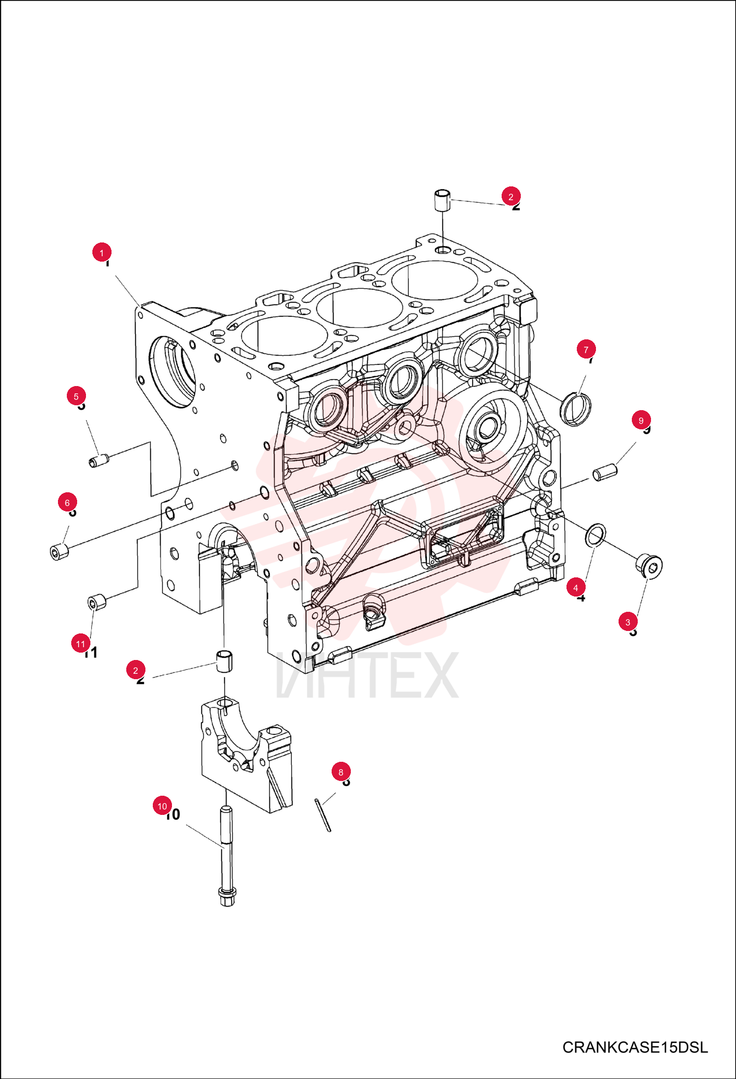 CRANKCASE 7258609 (4)