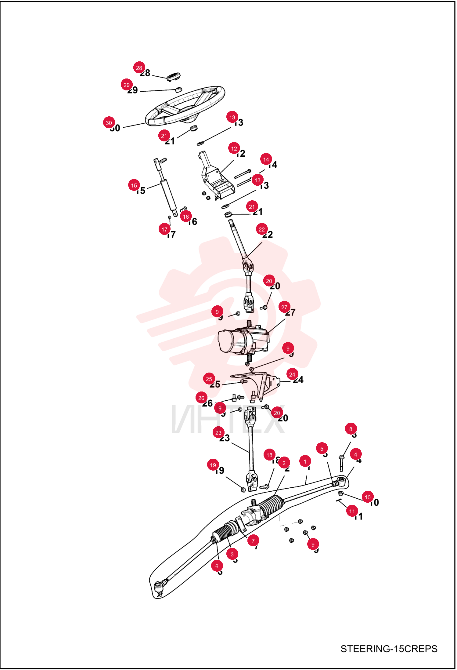 HOUSING, GEARBOX STEERING 7027514 (5)