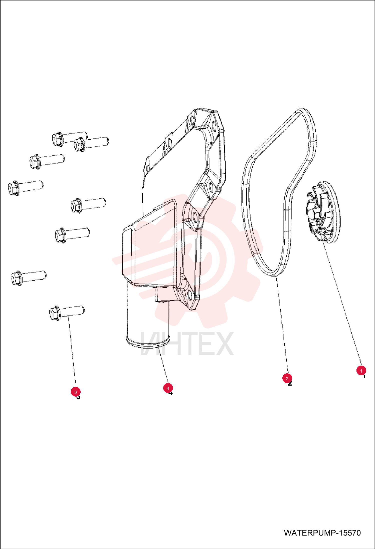 IMPELLER, WATERPUMP 7258167 (3)