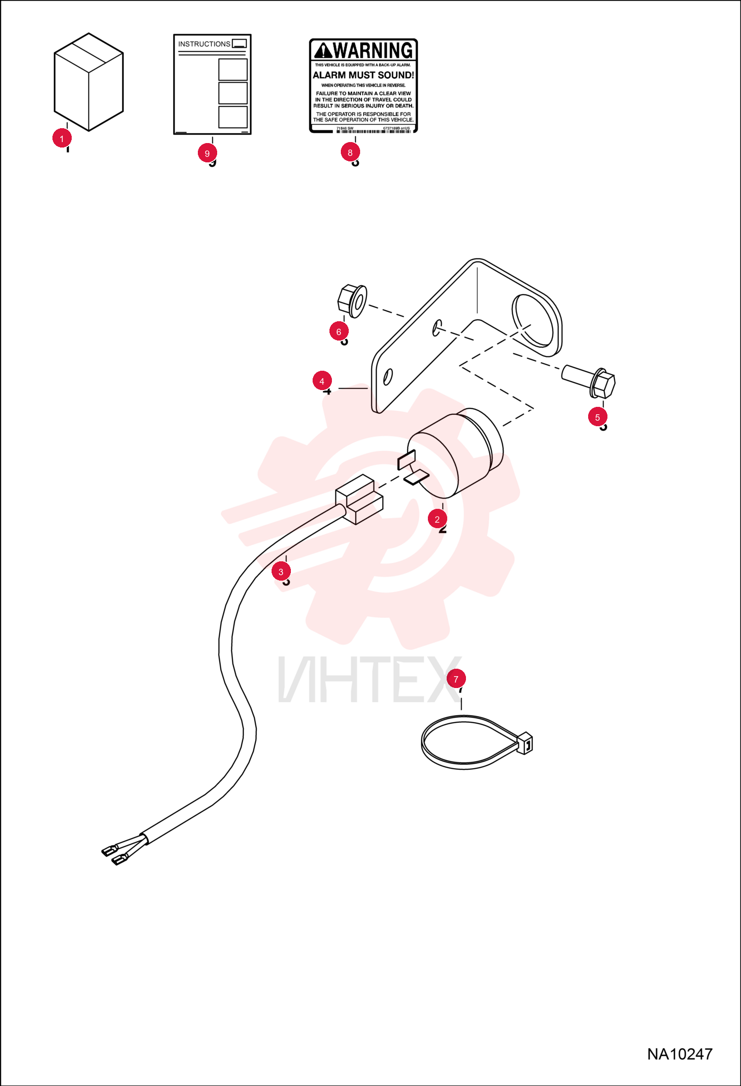 KIT, ALARM BACK-UP 7265295 (7)