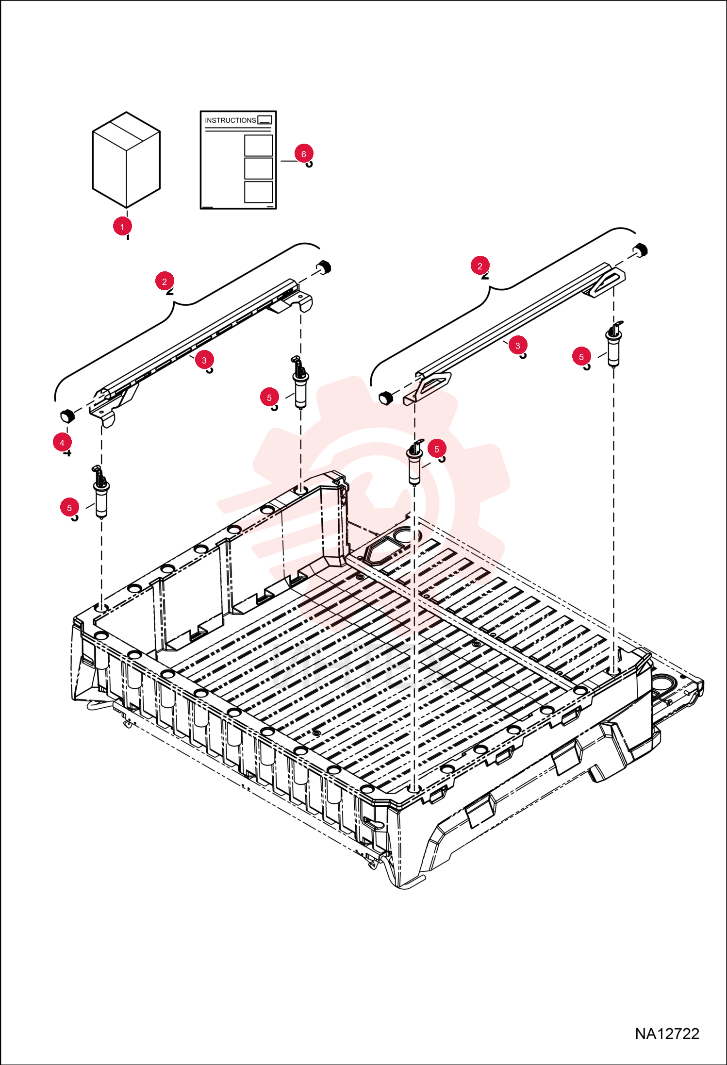 KIT BED RAIL 7308875 (4)