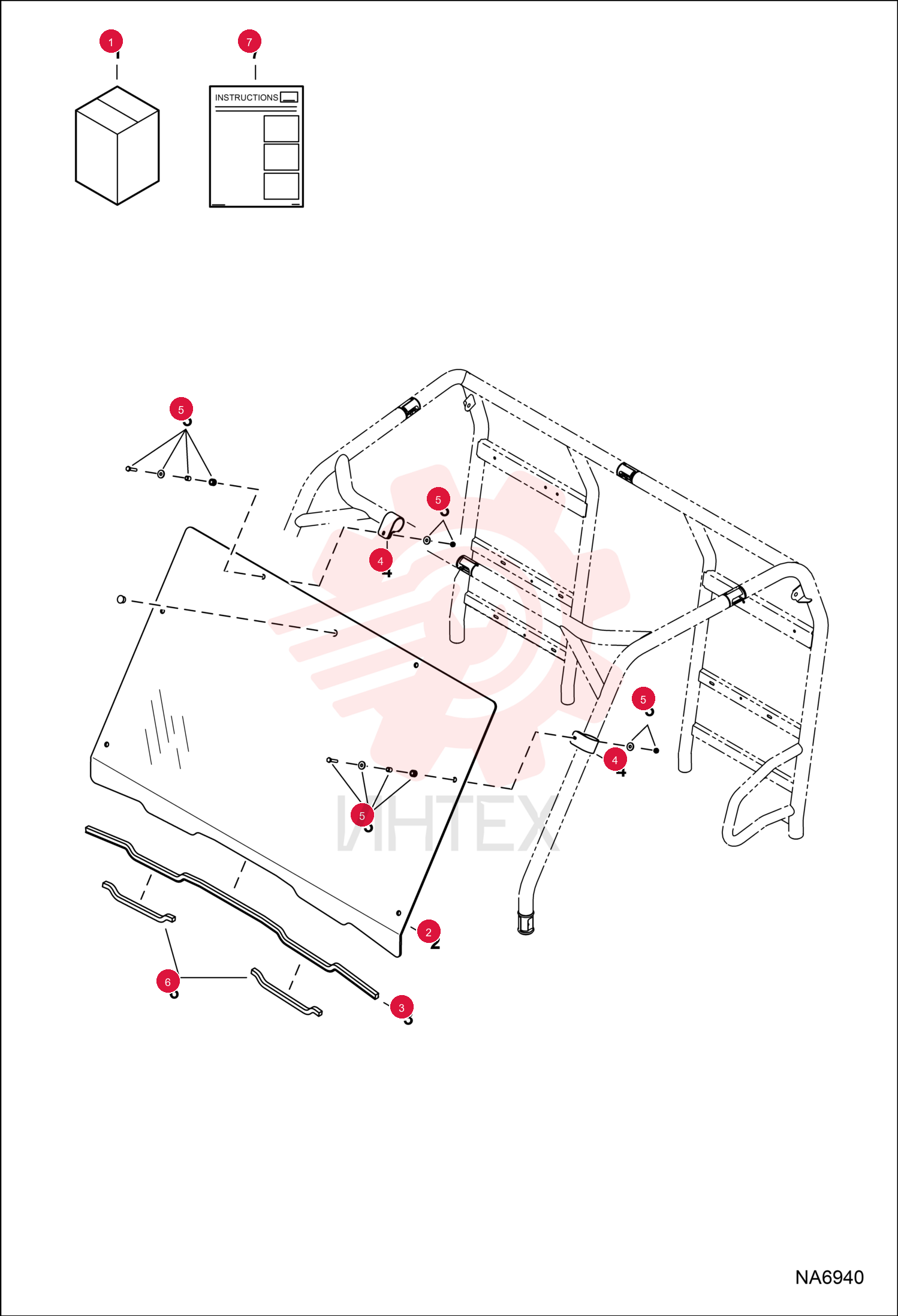 KIT, WINDSHIELD 7232134 (3)