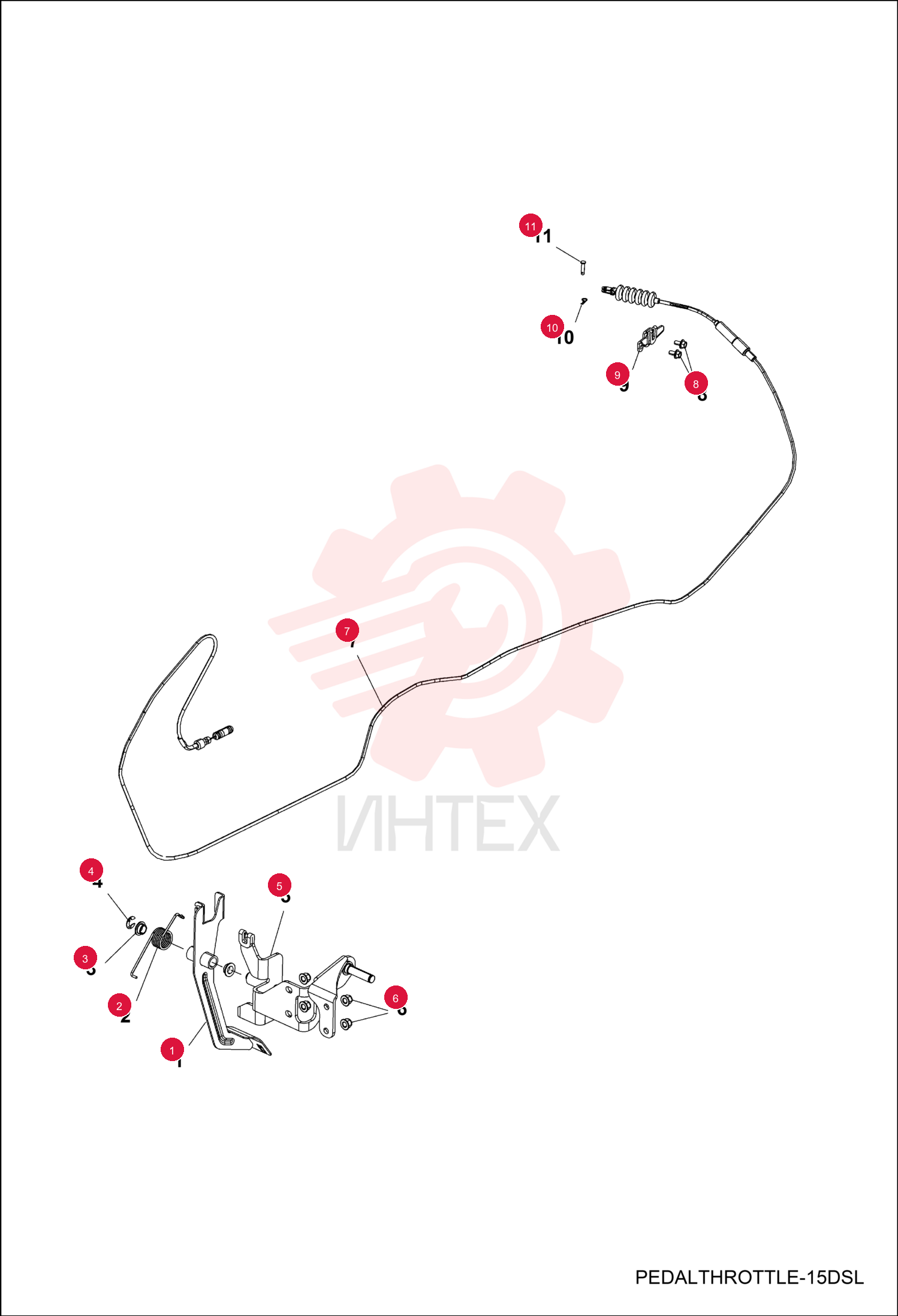 PEDAL, FOOT THROTTLE 7257096 (1)