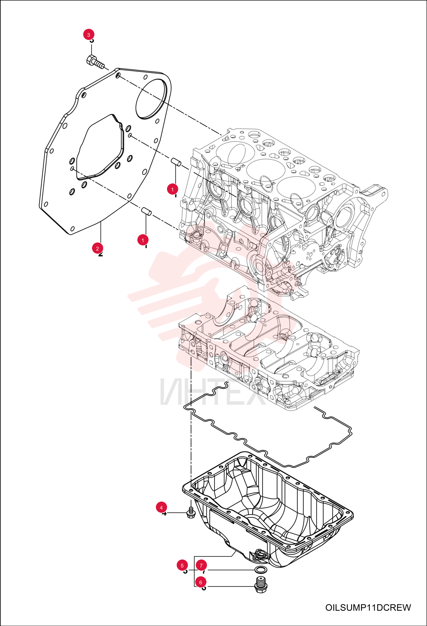 PIN, PARALLEL M6X16 7018377 (2)
