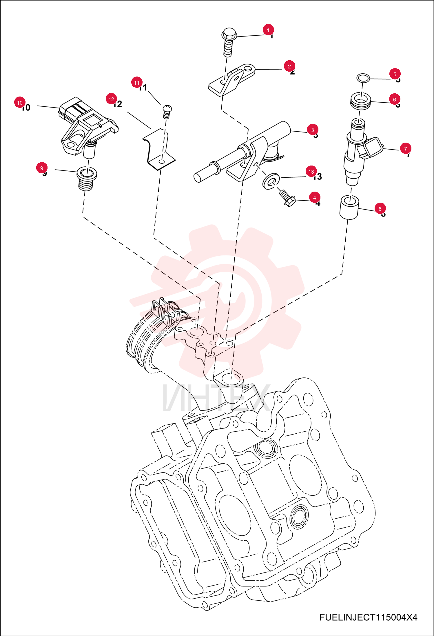BOLT, FLANGE 7018732