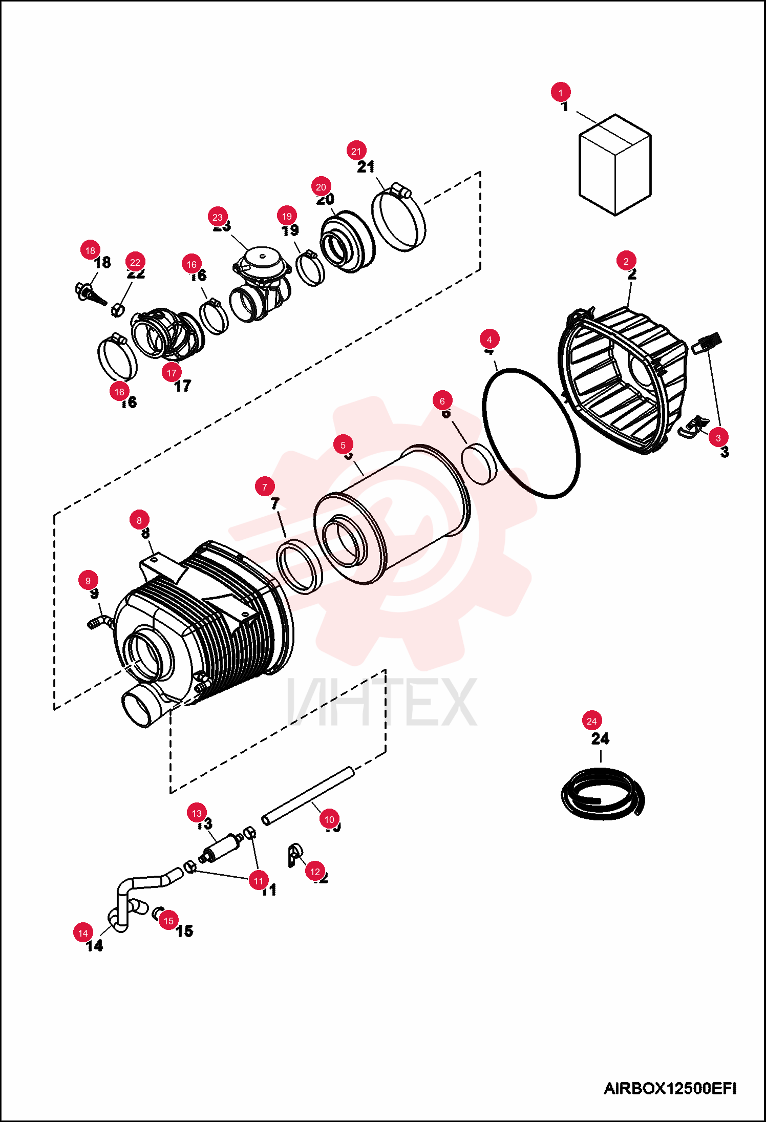 COVER, AIR CLEANER ASSY 7023383 (2)