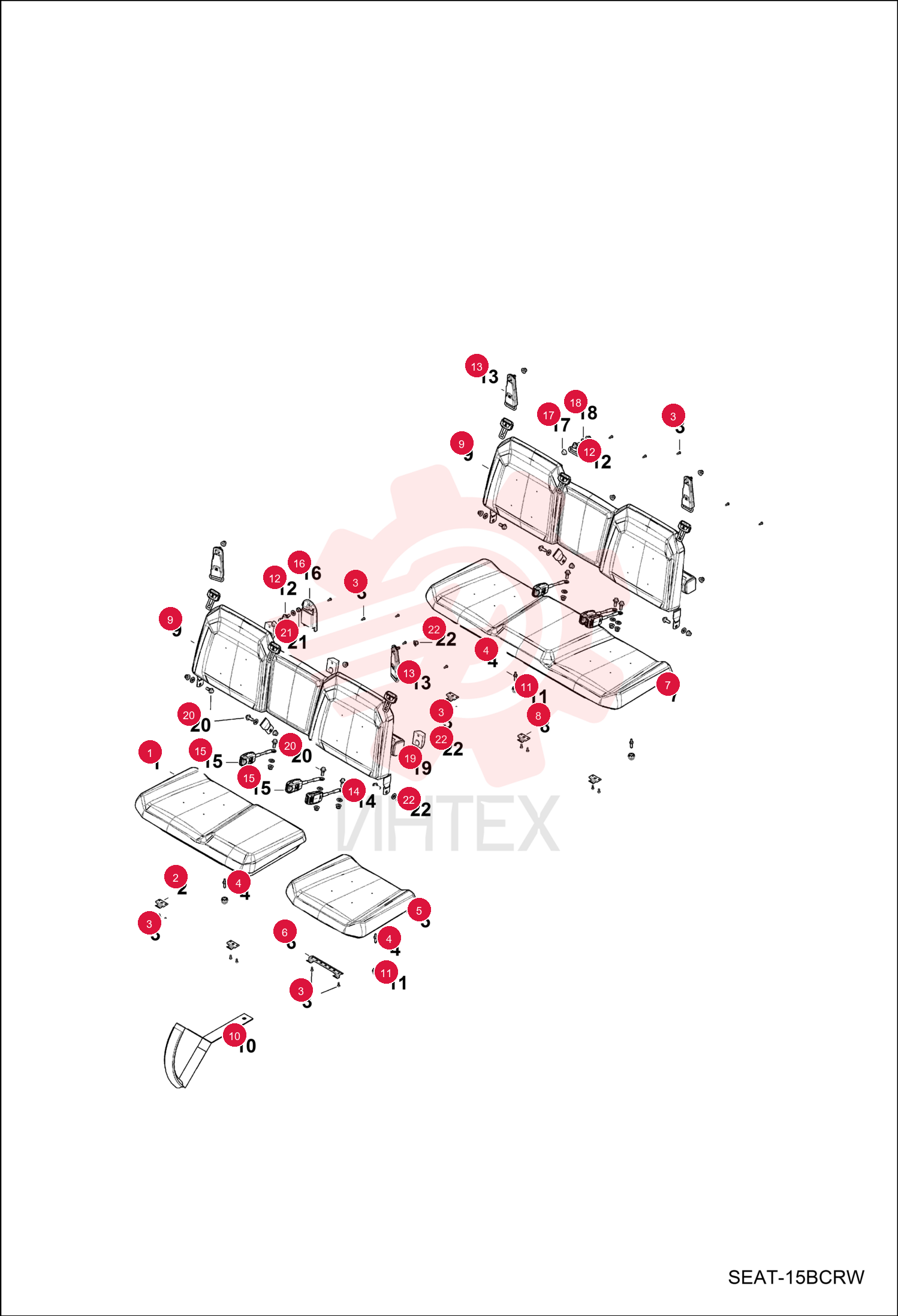 CUSHION, SEAT 7025539 (4)