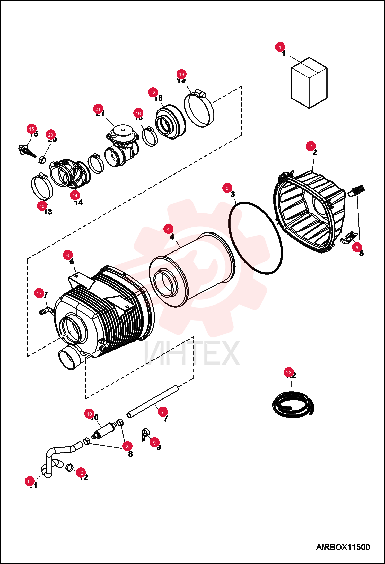 INLET, LID 7016005 (2)