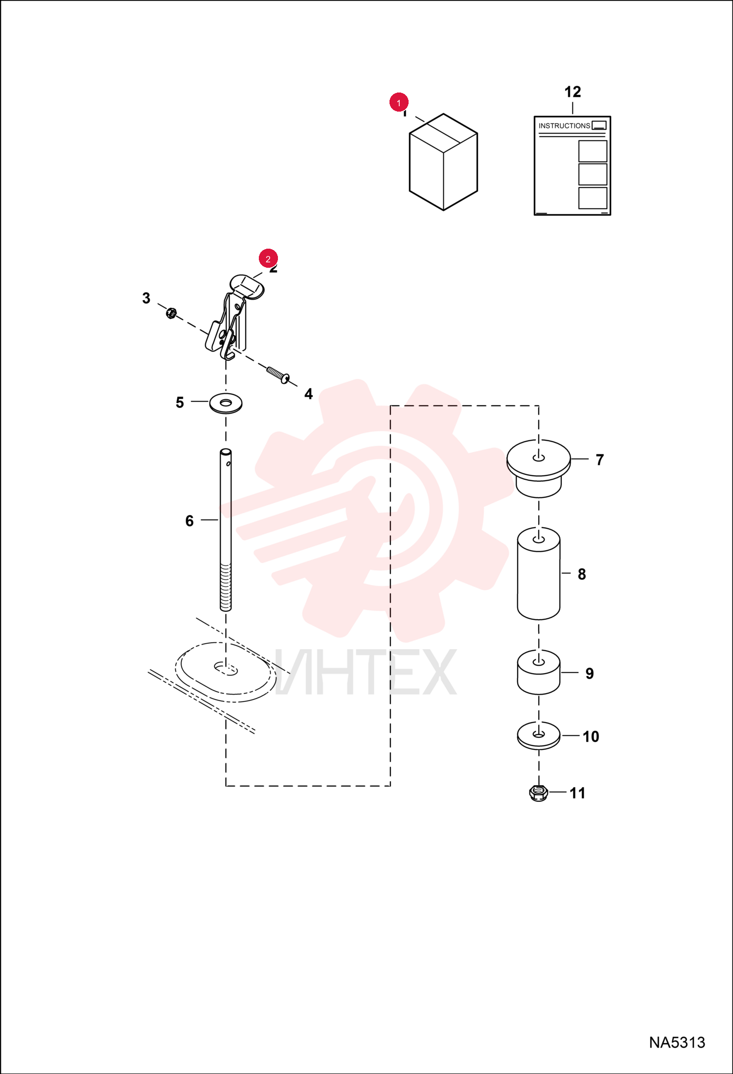 KIT, BOX ANCHOR 7198443 (14)