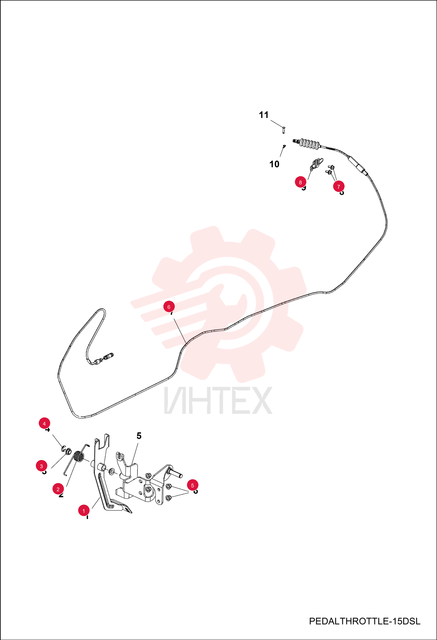 PEDAL, FOOT THROTTLE 7257096 (3)
