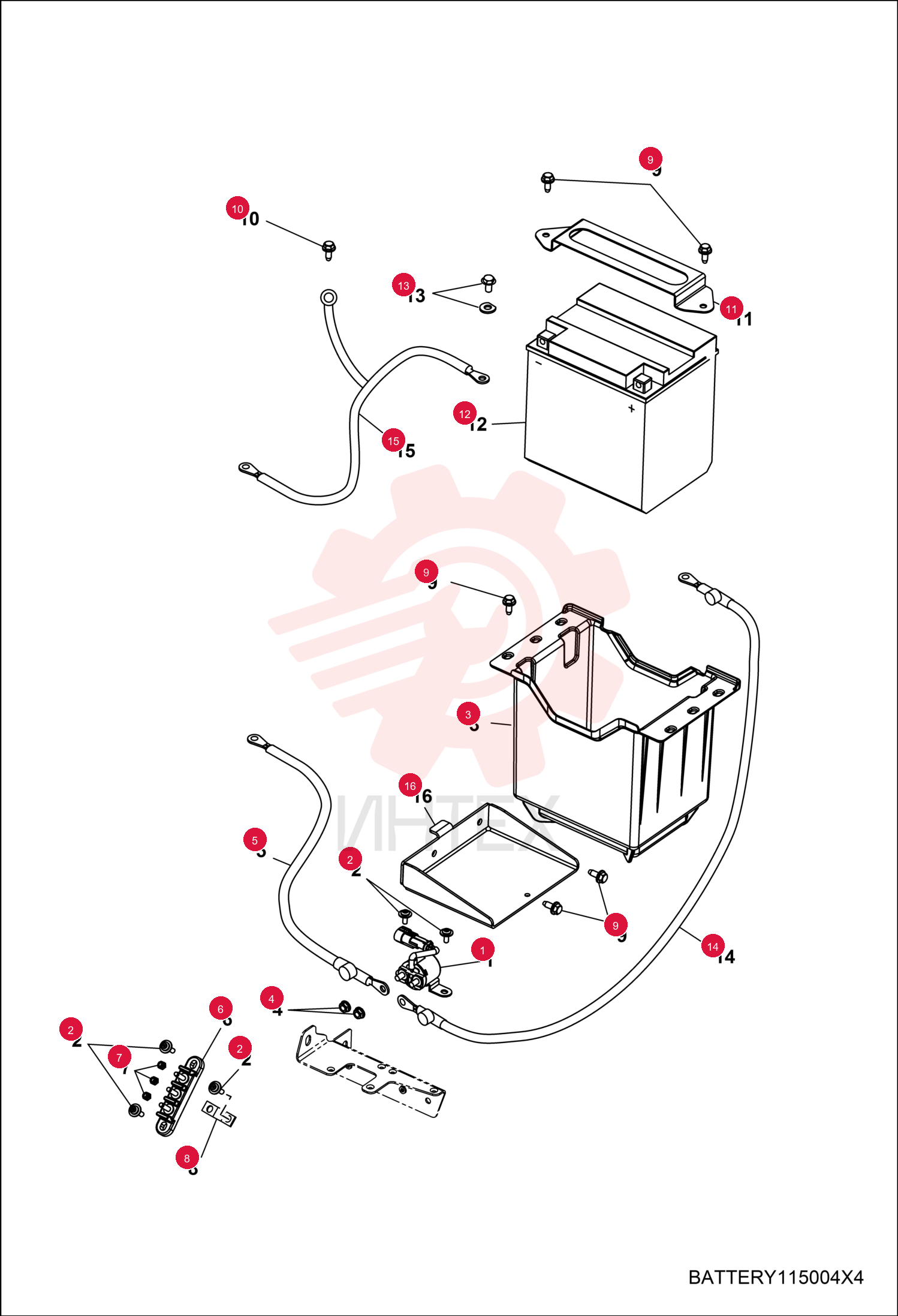 SOLENOID, STARTER, C1100 7016685 (1)
