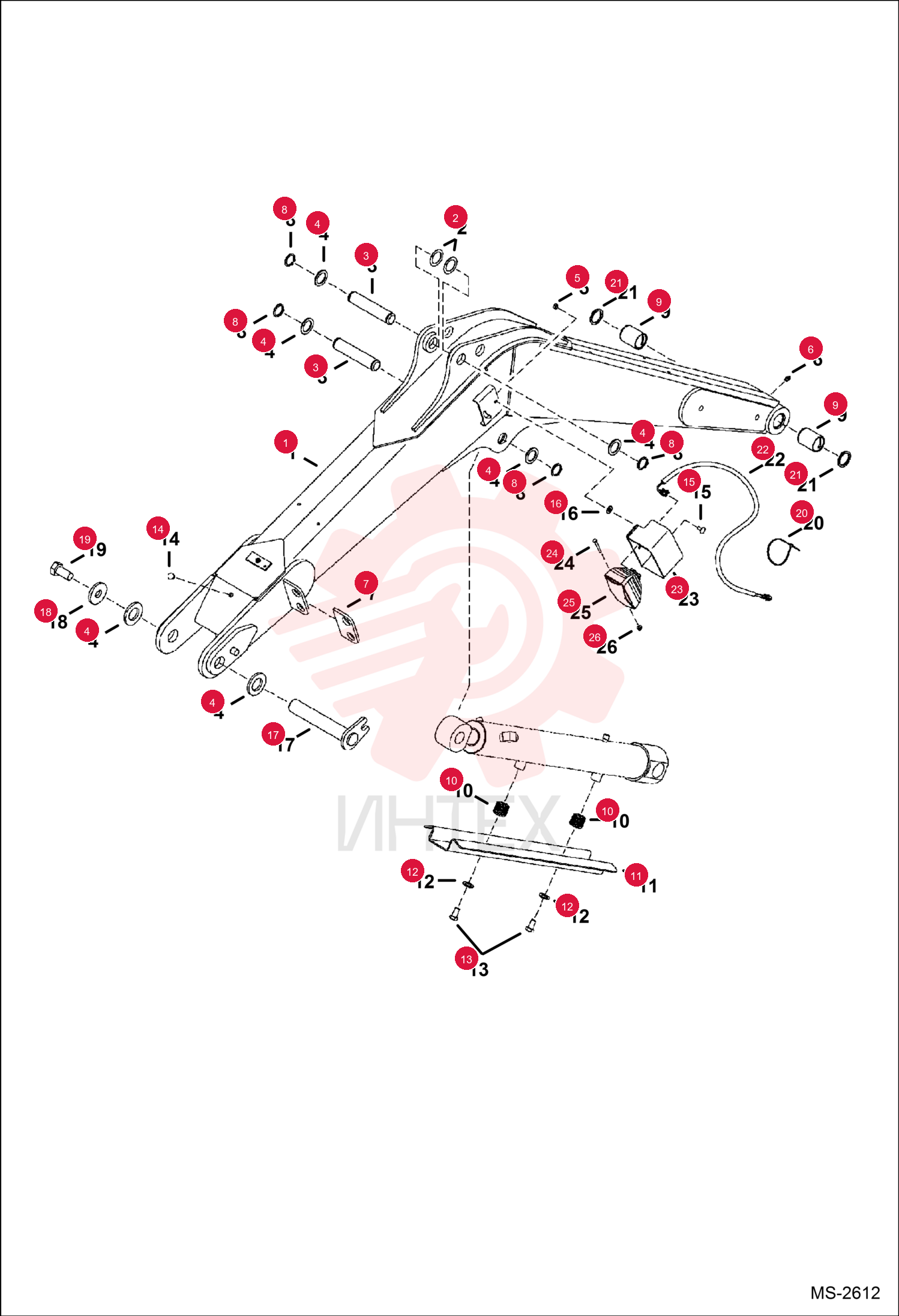 BOOM, DIPPER ARM 7125514 (4)