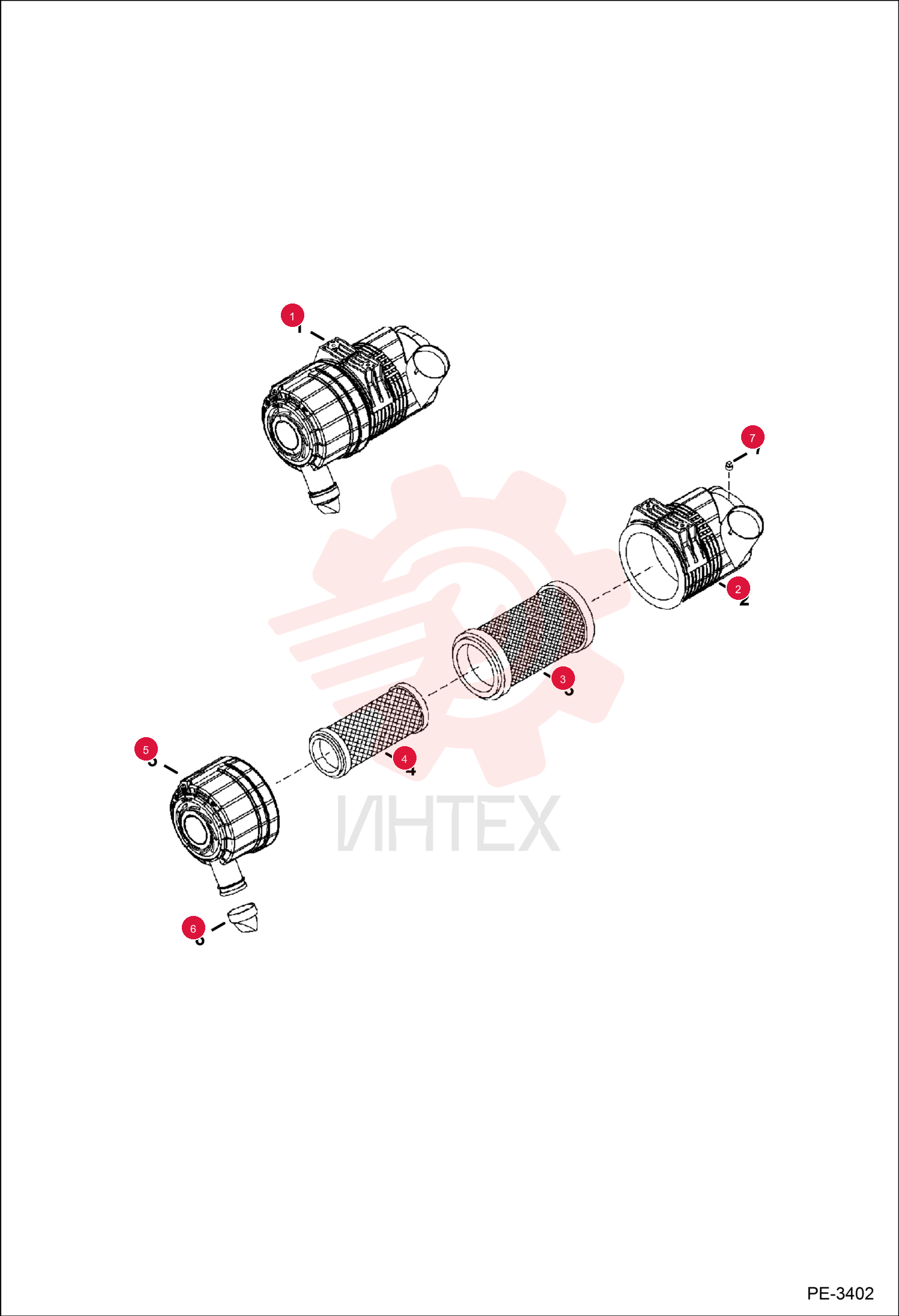 FILTER, AIR CLEANER ASSY 6697868
