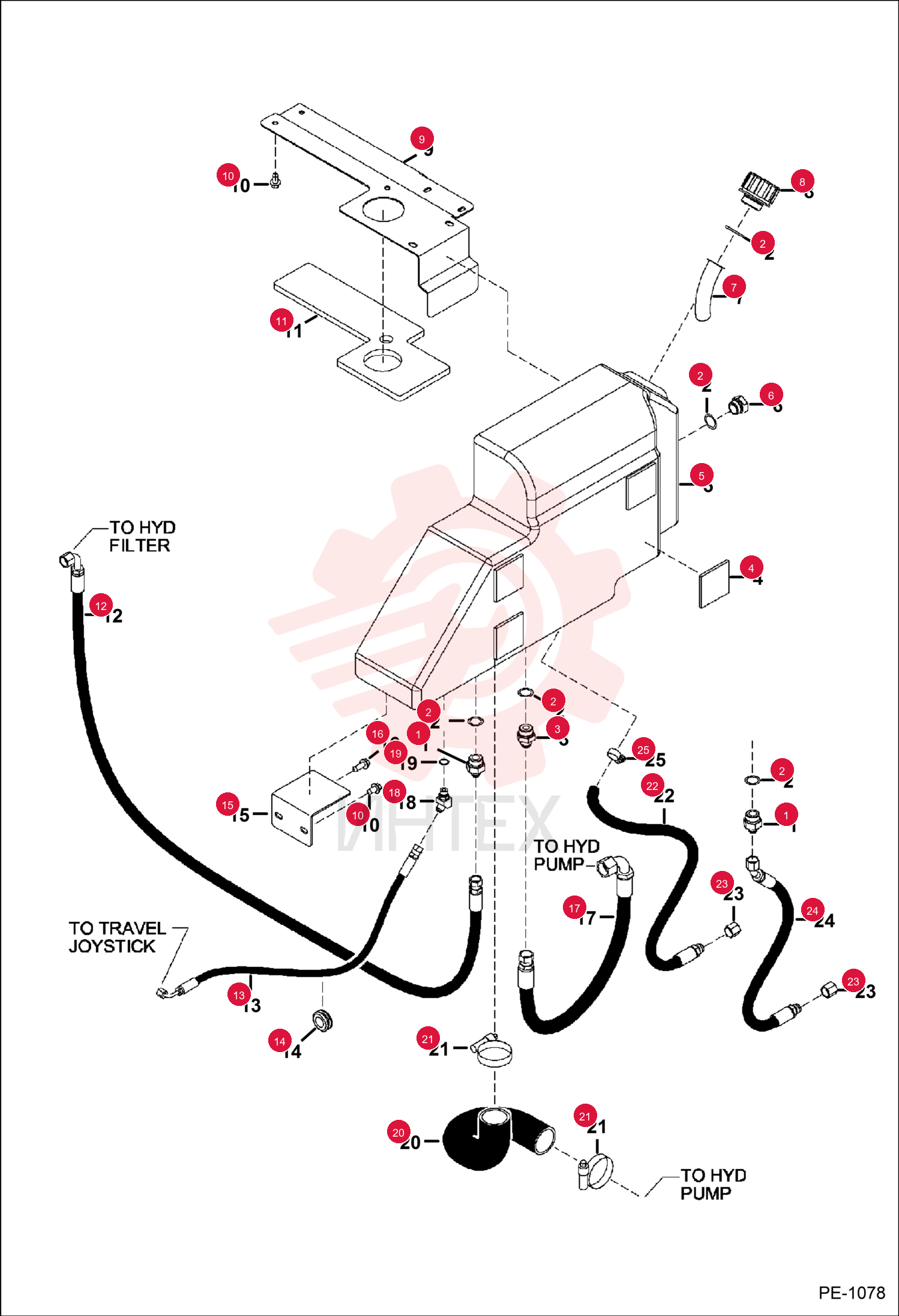 FITTING, HYD CONNECTOR 15KB0812