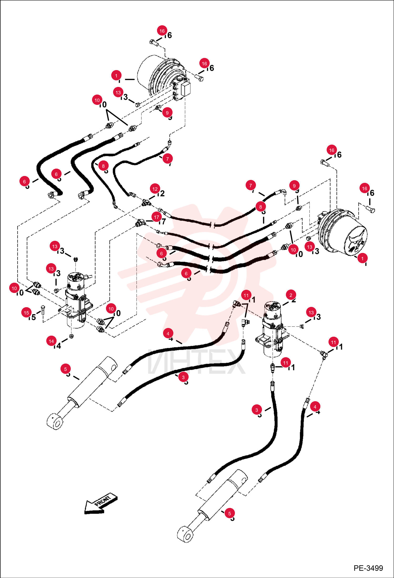 MOTOR, DRIVE HYD 6668730 (7)