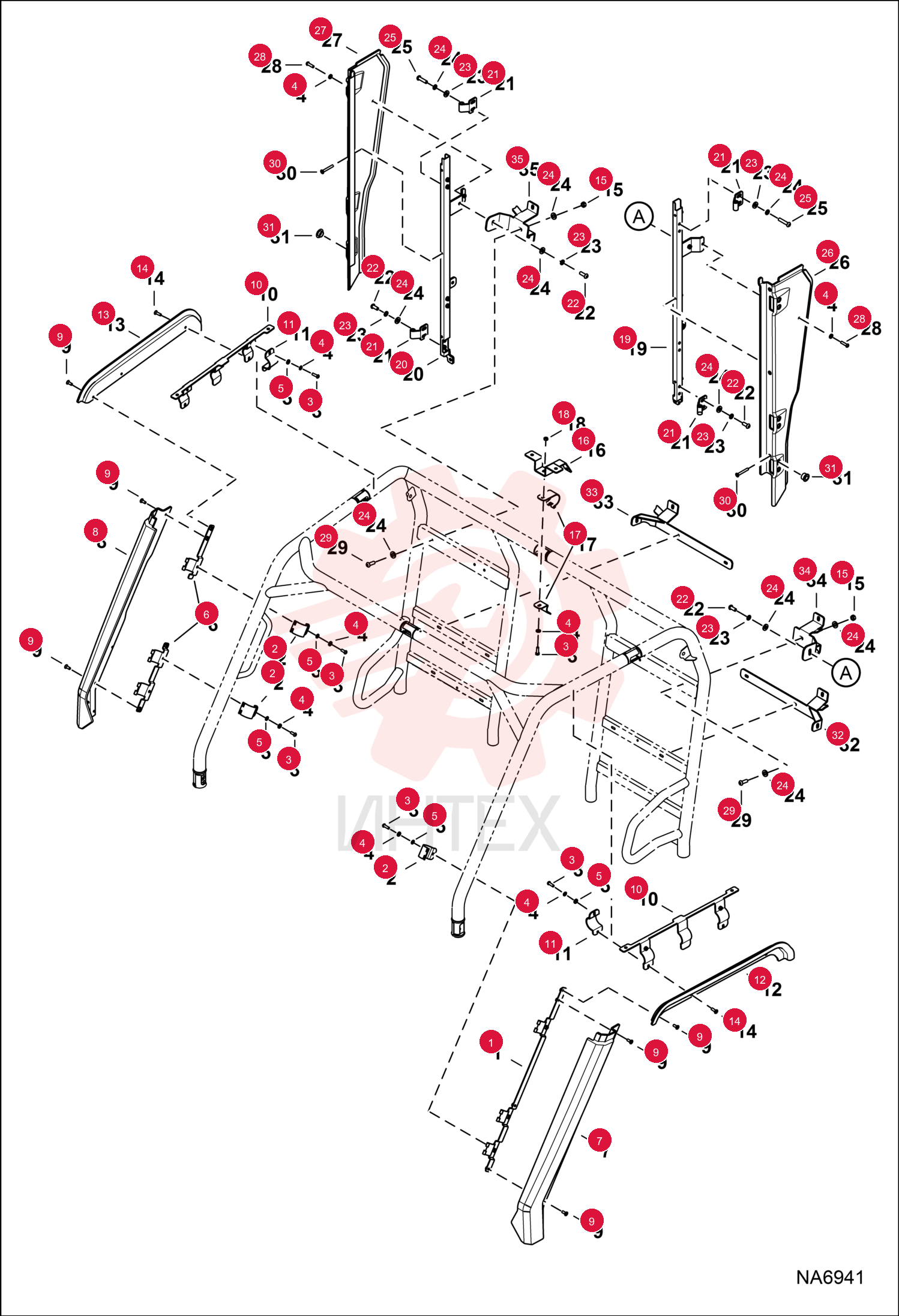 BRACKET, DOOR 7025038