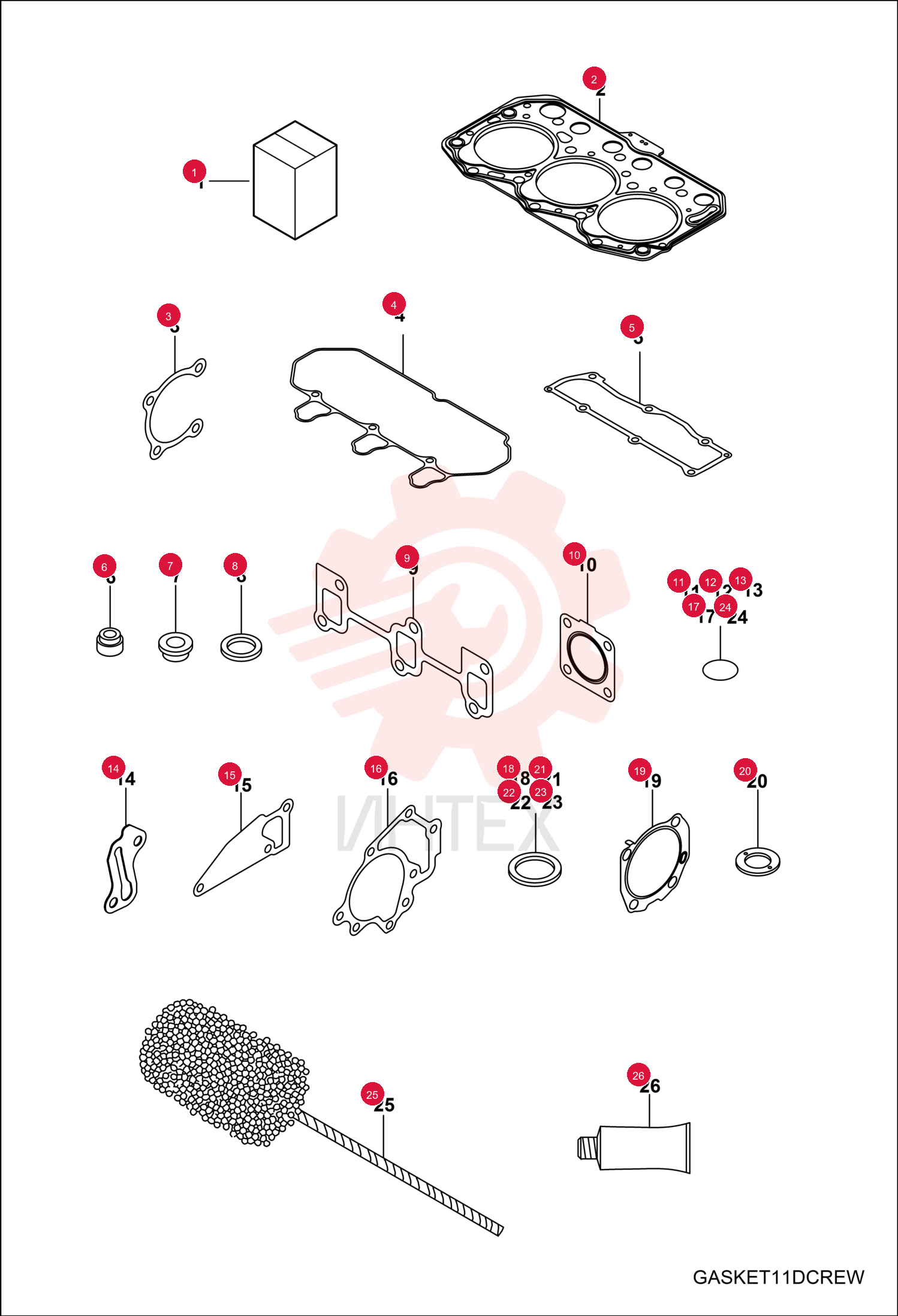 KIT, GASKET 7018598