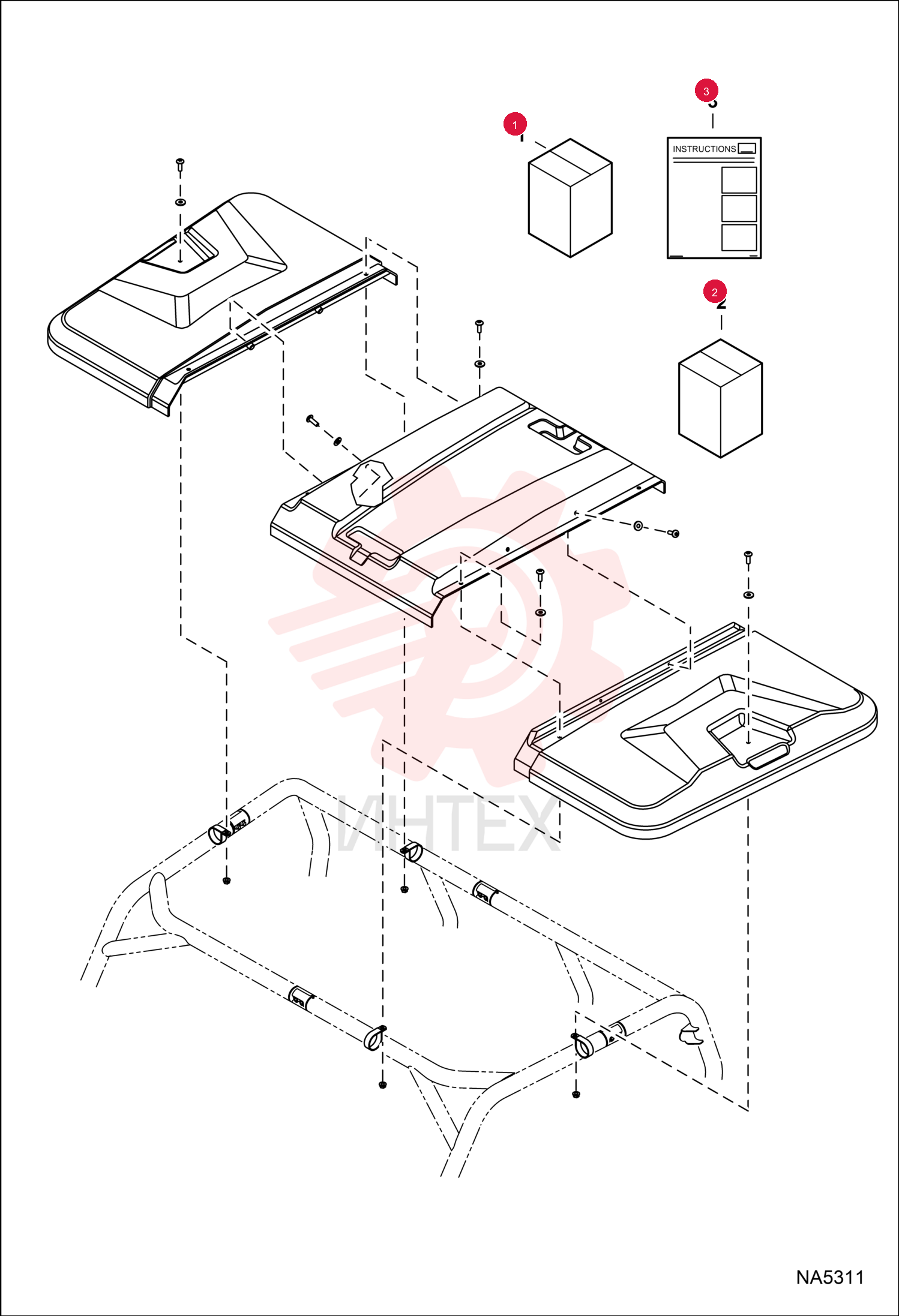KIT, ROOF SPORT 7194725